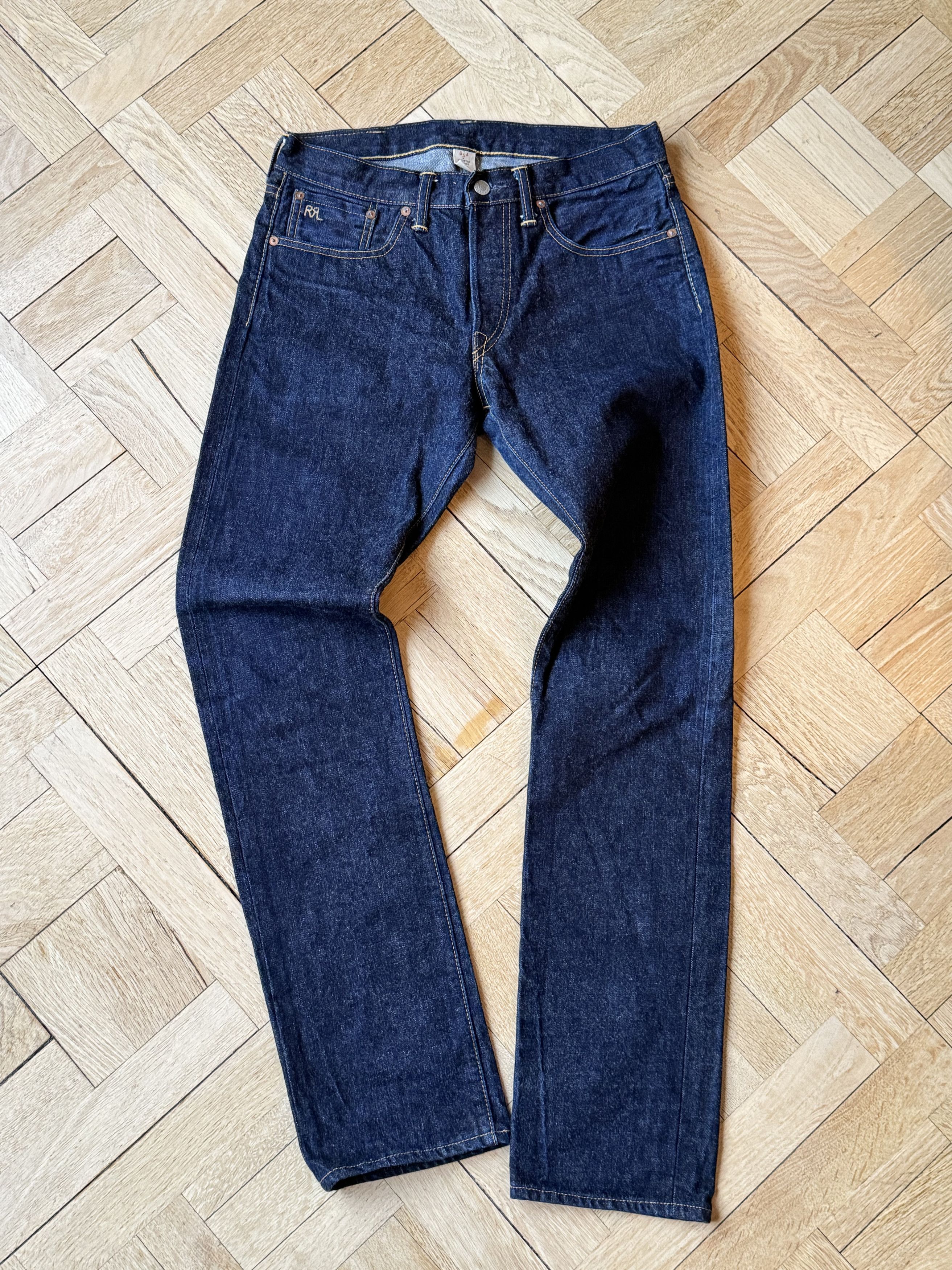 Double RL slim fit Japanese denim