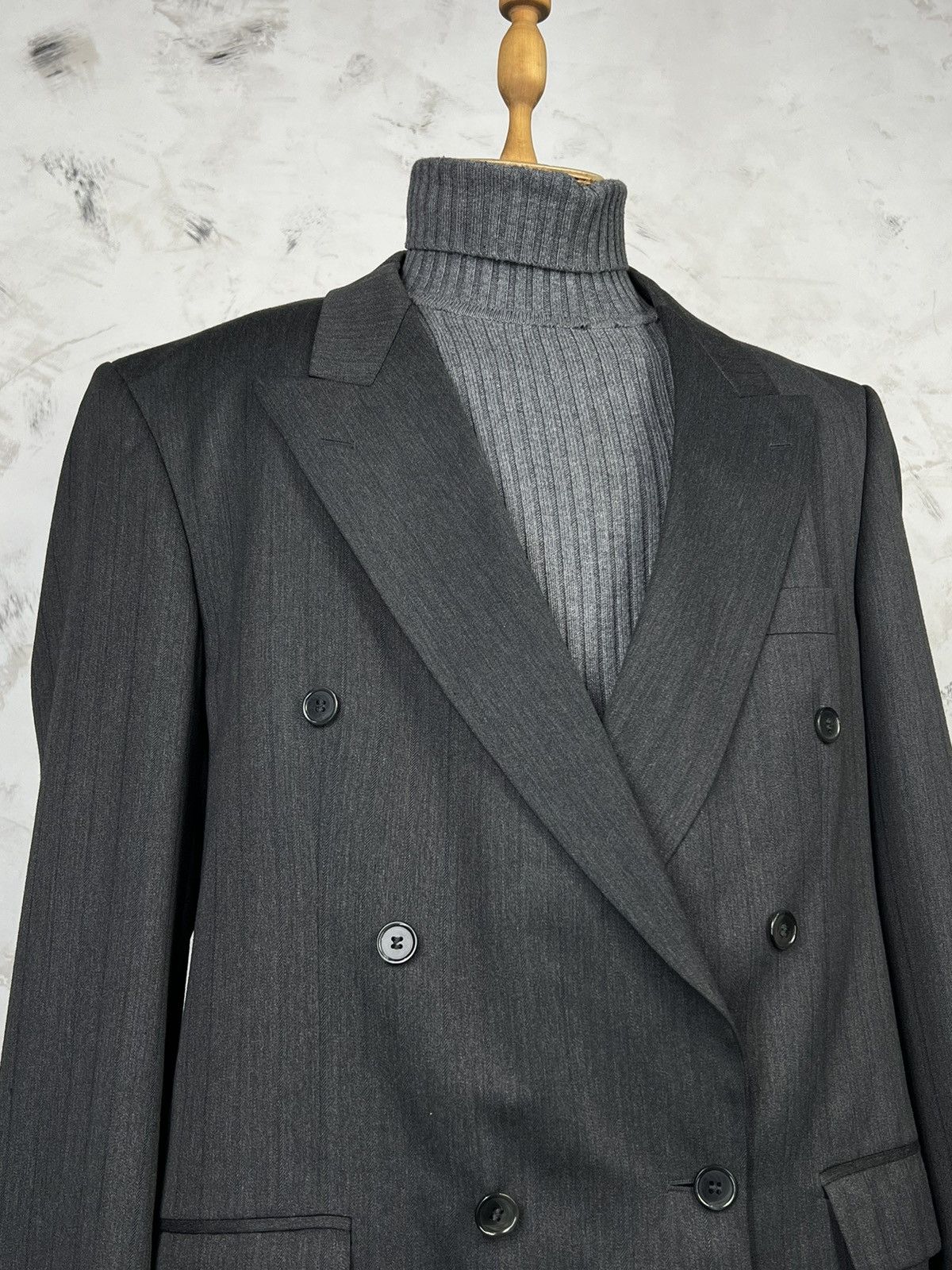 Marks & Spencer Marks & Spencer Double Breasted Wool Blazer Suit Jacket 56 Size 52R - 4 Thumbnail