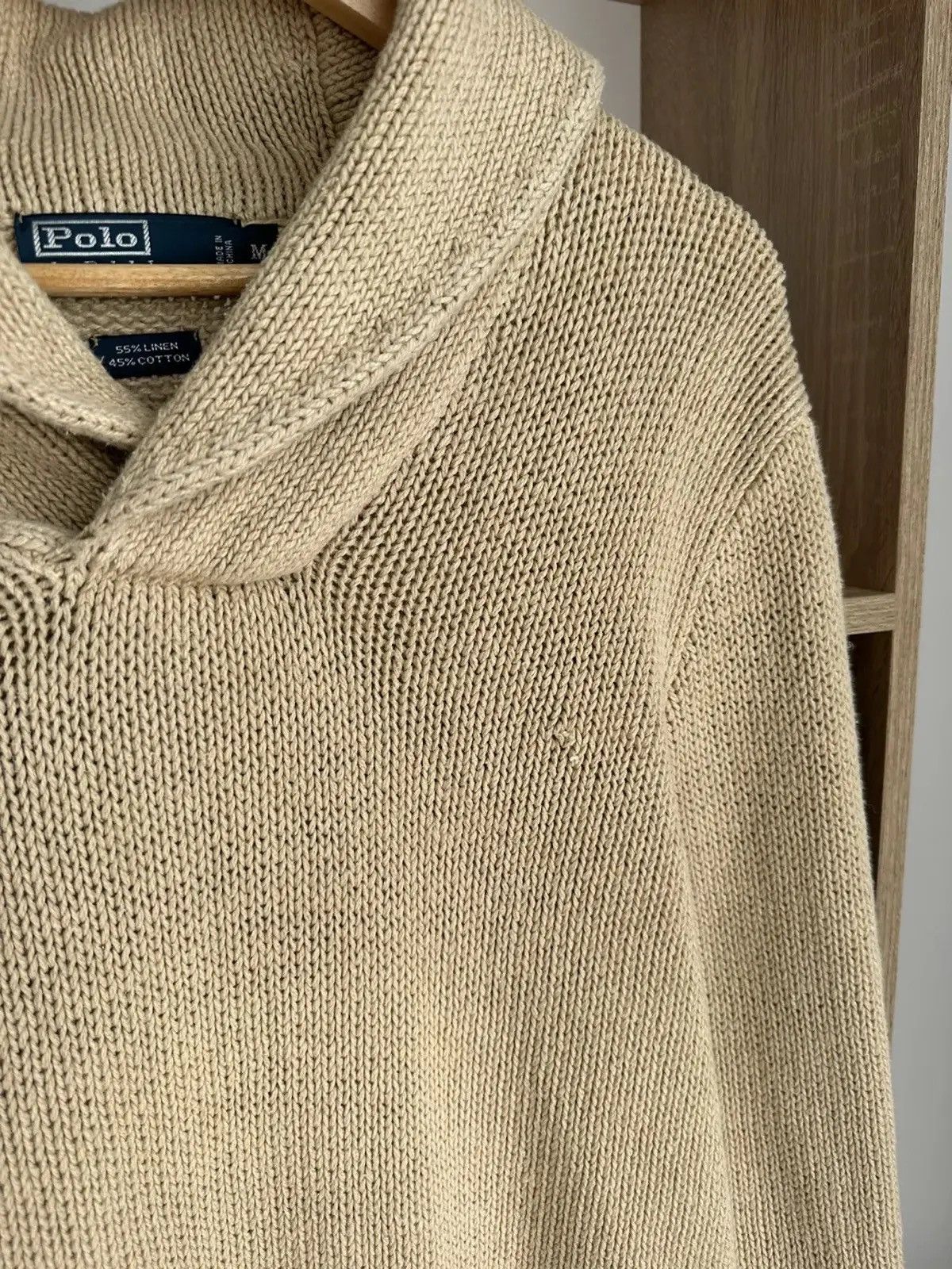 Polo Ralph Lauren Vintage Knit Polo Ralph Lauren Beige Sweater Size US M / EU 48-50 / 2 - 6 Thumbnail