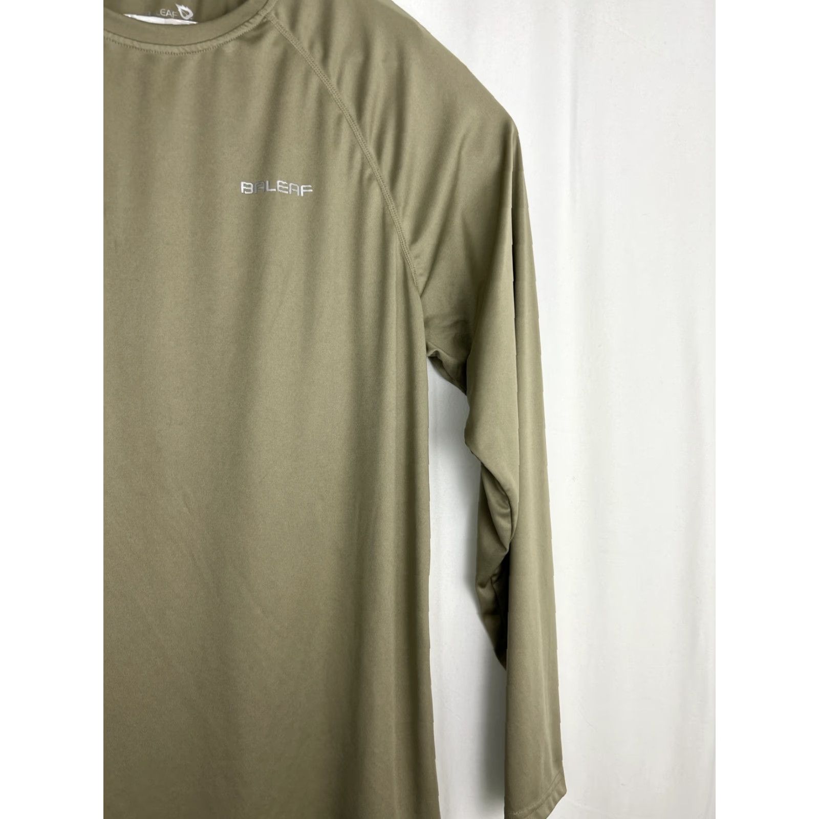 Olive Baleaf Mens 2XL Olive Green Long Sleeve Under Layer Active Shirt Stains Size US XXL / EU 58 / 5 - 5 Thumbnail