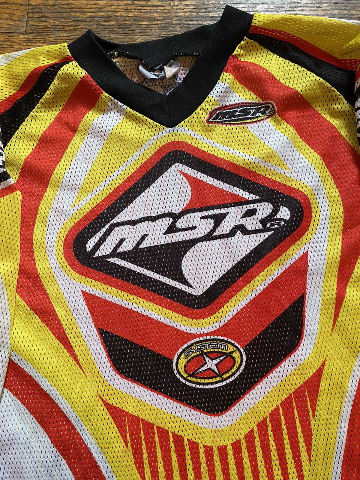 Fox Racing × Vintage VINTAGE MSR Mesh Long Sleeve Jersey Size US L / EU 52-54 / 3 - 3 Thumbnail
