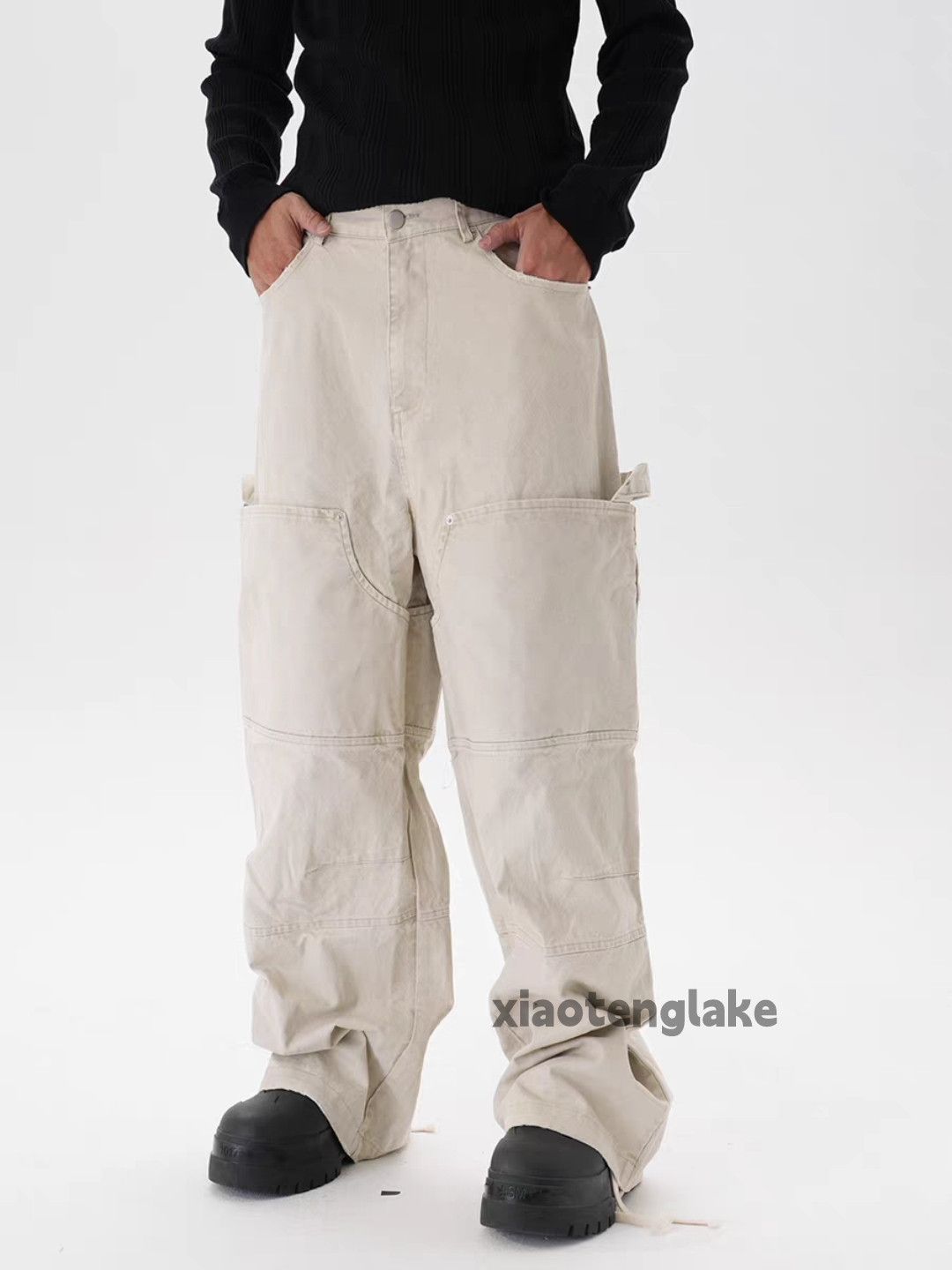 Vintage xtl utility punk skate hiphop loose baggy carpenter pants Size US 34 / EU 50 - 8 Thumbnail