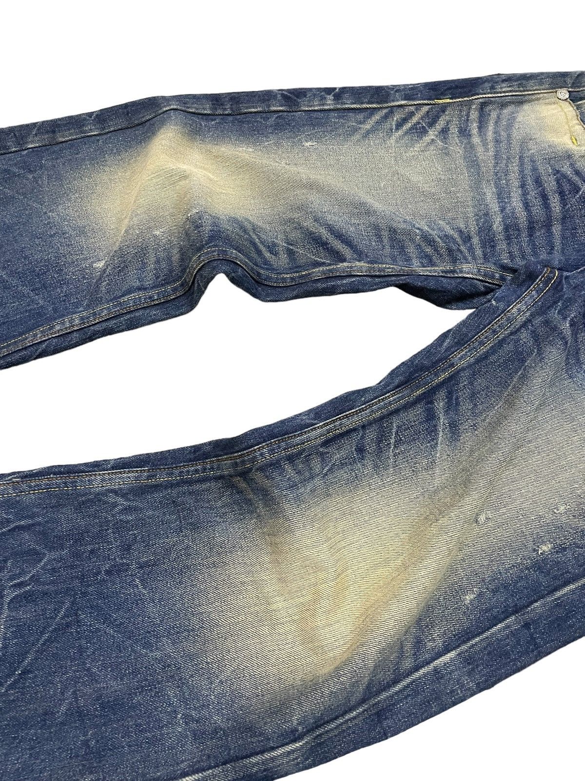 GOSTAR DE FUGA × Hysteric Glamour × Japanese Brand Red Paper Japan Mud Wash Flared Embroidery Skull Jeans Size US 29 - 7 Thumbnail
