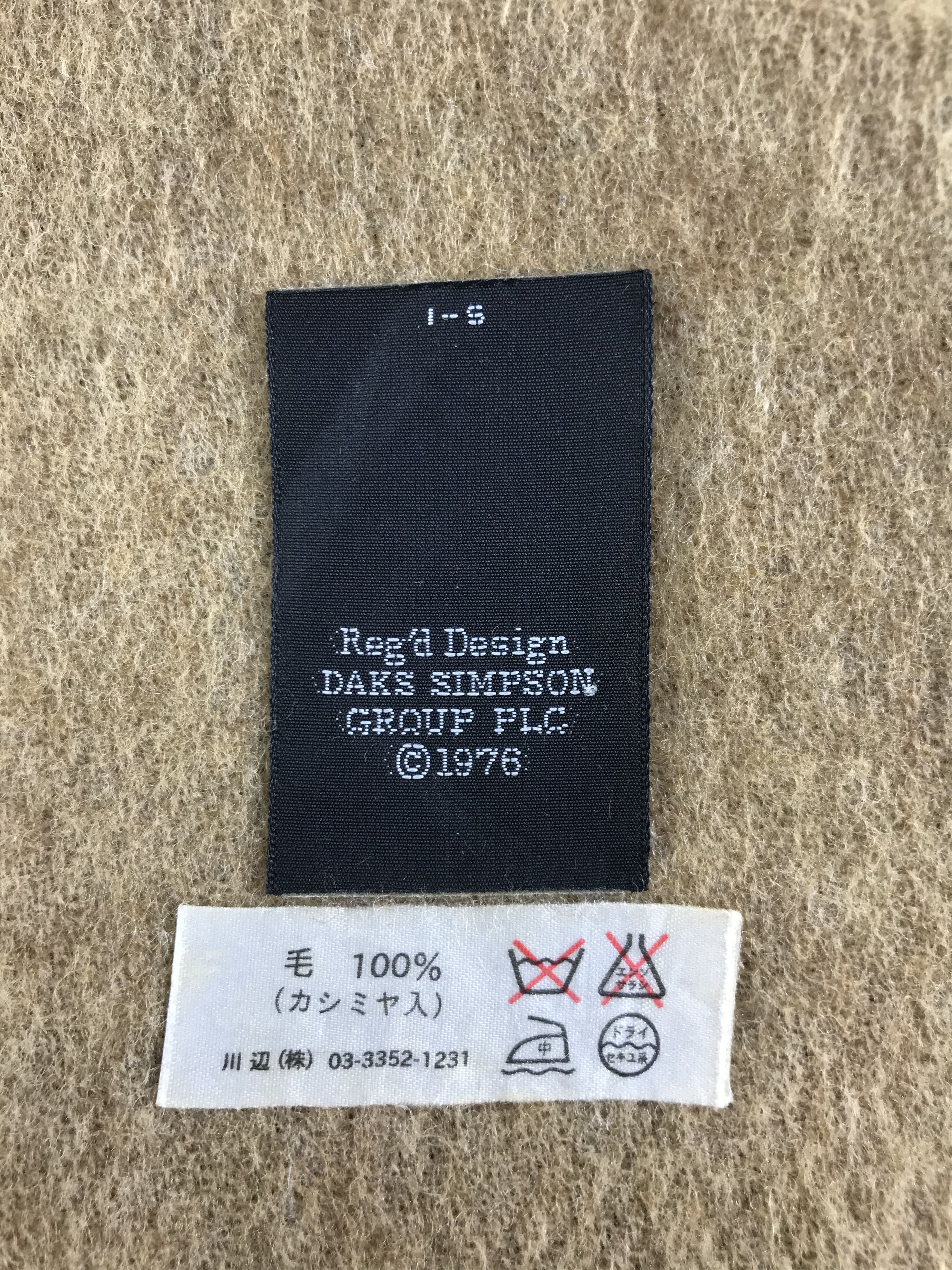 DAKS DAKS London Nova Check Wool Scarf Muffler V28 Size ONE SIZE - 5 Thumbnail