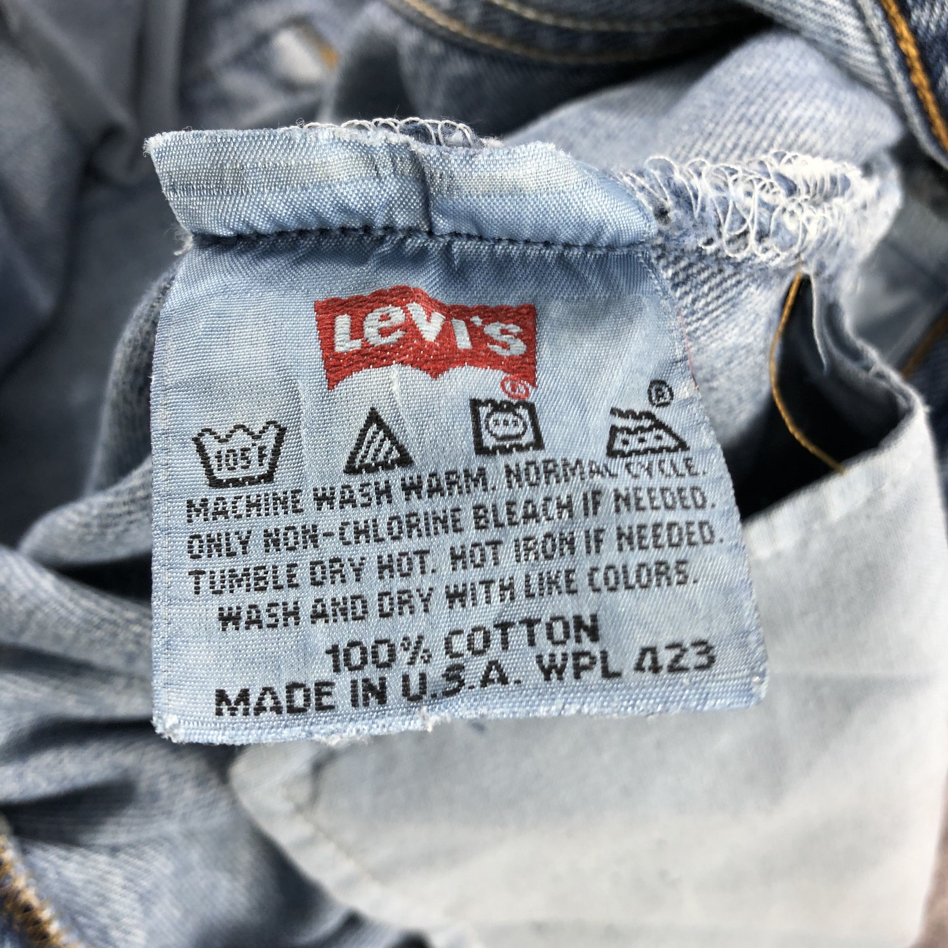 Levi's 90s Vintage Blue Wash Levis 501 Jeans-JM2747 Size US 36 / EU 52 - 15 Thumbnail