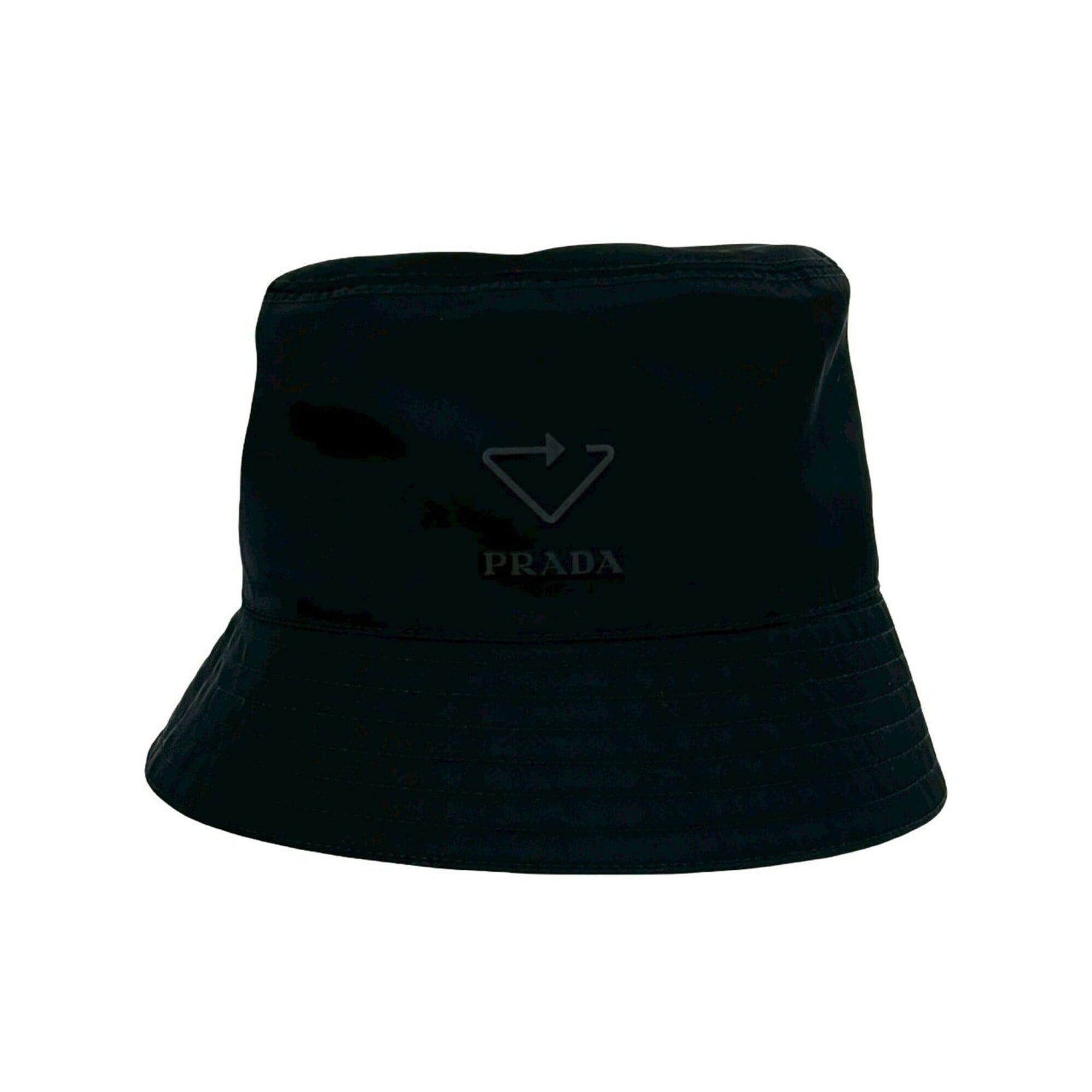 Prada PRADA Re-Nylon Logo Bucket Hat, Size S, Black, 02916 Size ONE SIZE - 1 Thumbnail