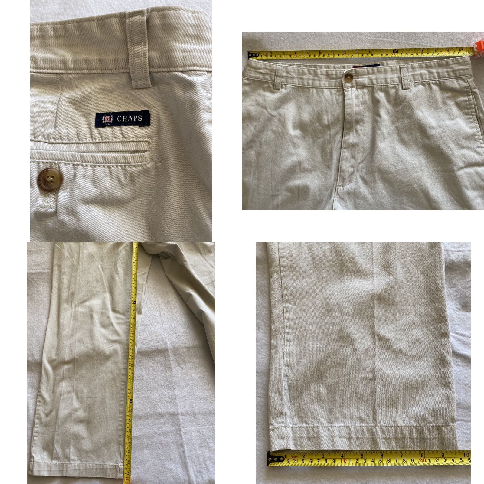 Chaps Chaps Chino Pants Men’s 36x32 Beige Regular Cotton Khakis Casual Pants Mens Beige 36 32 Inseam Size US 36 / EU 52 - 8 Thumbnail