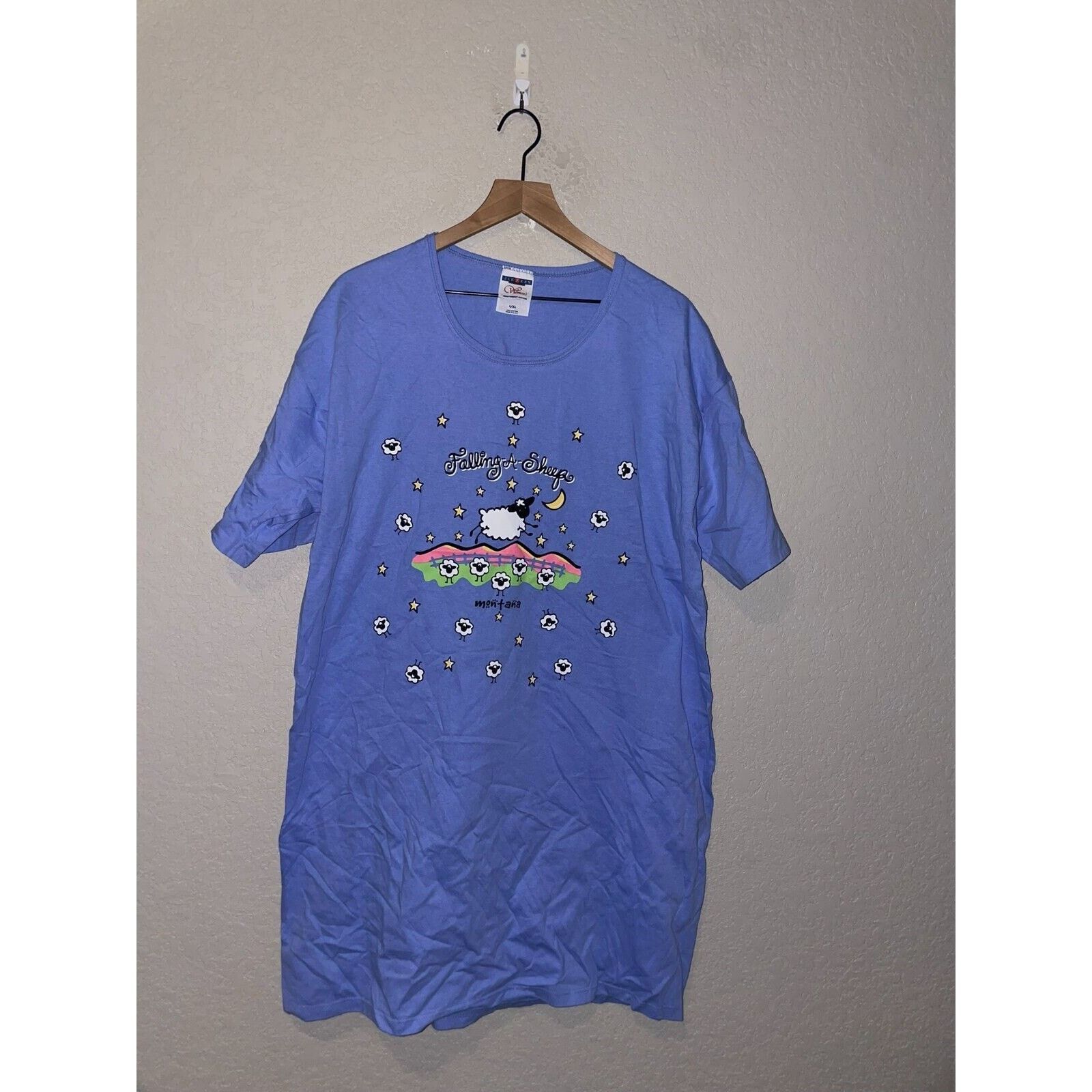 Jerzees Vintage Sleeper Shirt Women's Falling A Sheep Sleep 90s XL Size XL / US 12-14 / IT 48-50 - 1 Thumbnail