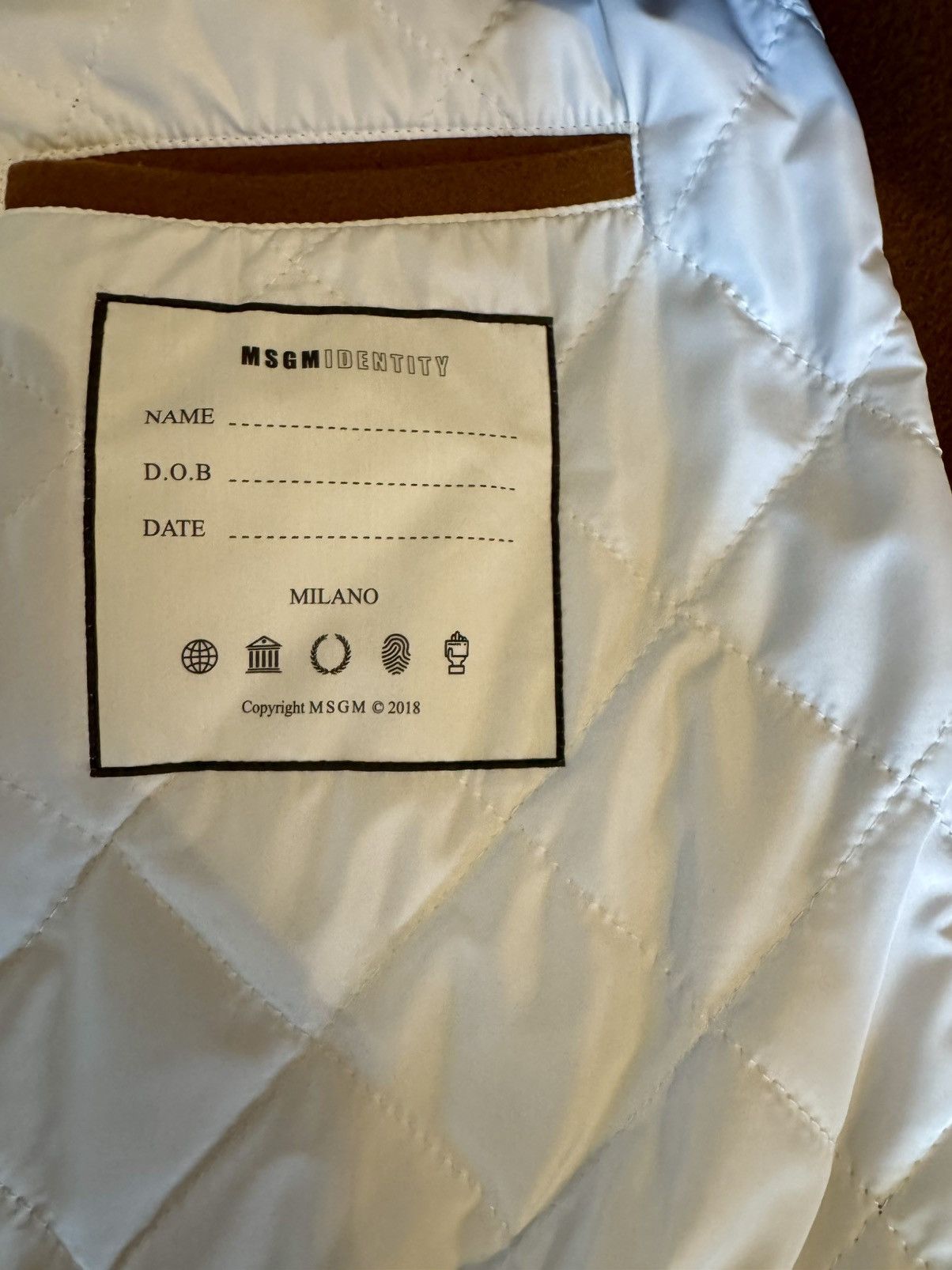 MSGM MSGM University of Causality Milano Brown Wool Bomber Size US M / EU 48-50 / 2 - 10 Thumbnail