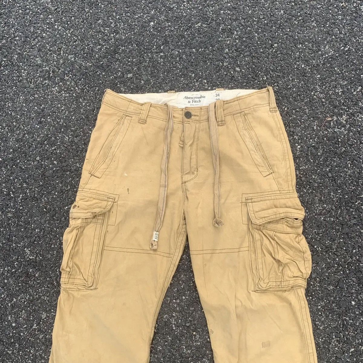 Abercrombie & Fitch 🔥BEST OFFER🔥Tactical Faded Trousers Big Multi Pocket Pants Size US 36 / EU 52 - 2 Thumbnail