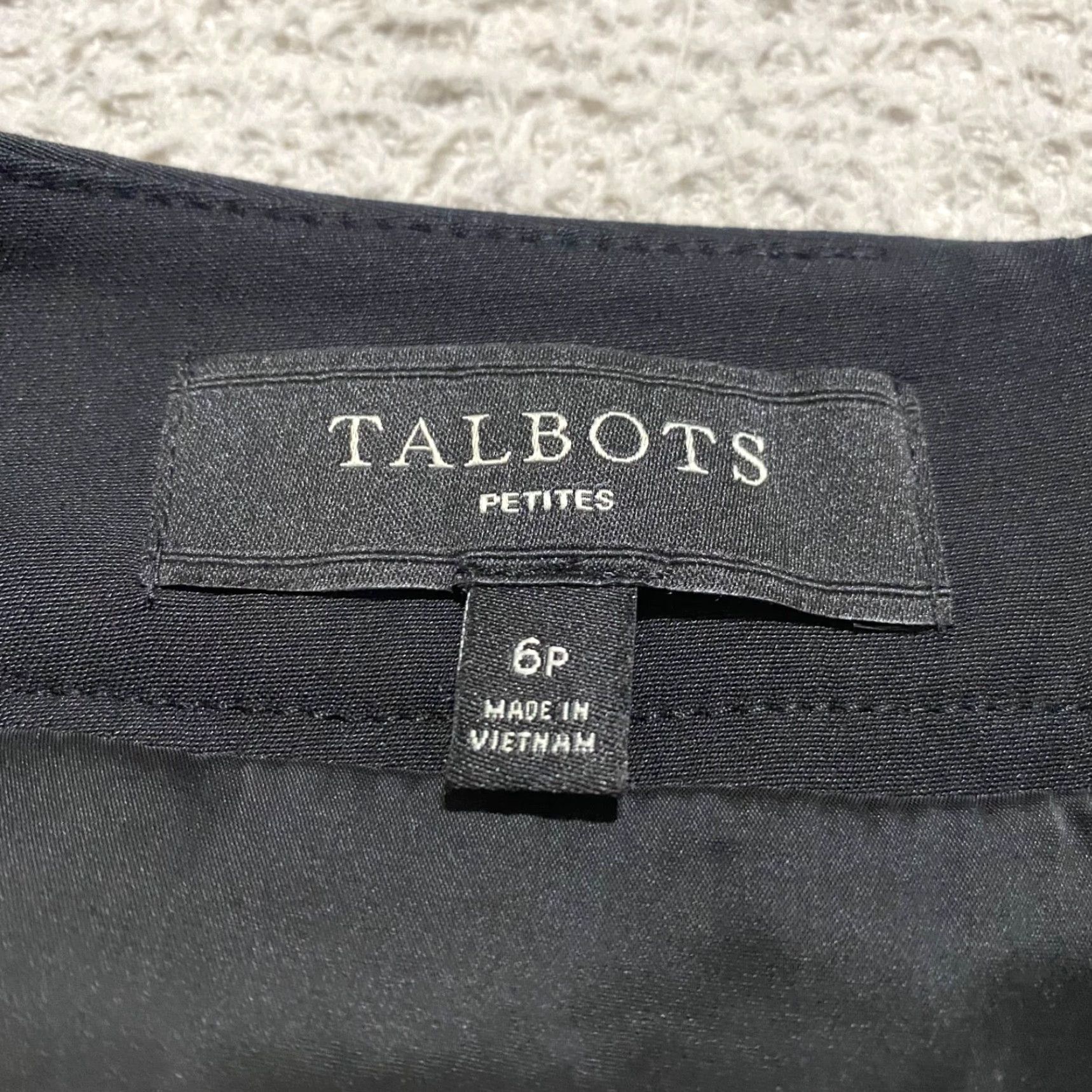 Talbots Talbots Skirt Womens 6P Black Tweed Pencil Straight KNEE LENGTH Petite Preppy Office Size 28" / US 6 / IT 42 - 3 Thumbnail
