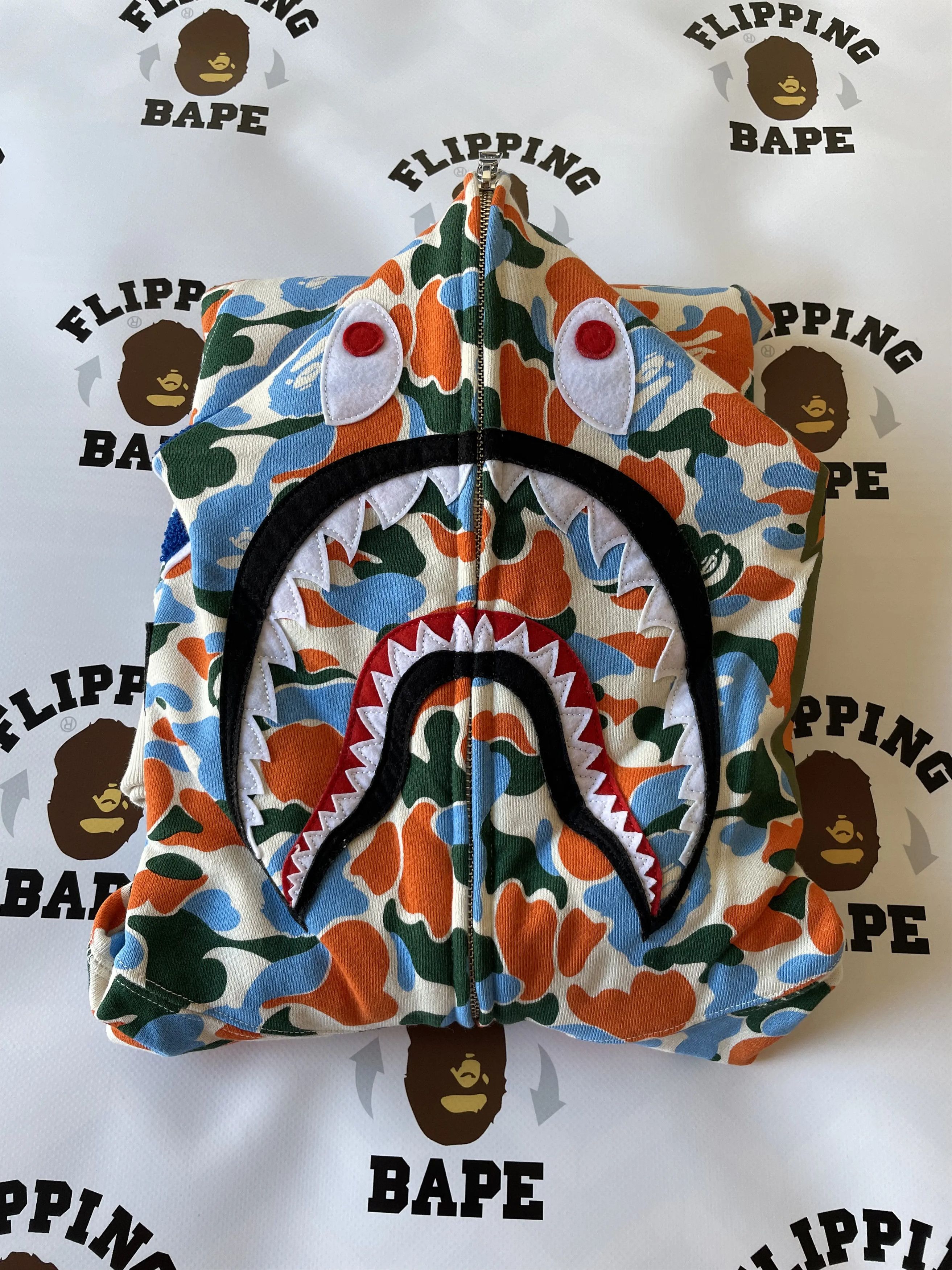 Bape BAPE STORE INDONESIA SHARK FULL ZIP HOODIE (2023) Size US M / EU 48-50 / 2 - 16 Thumbnail