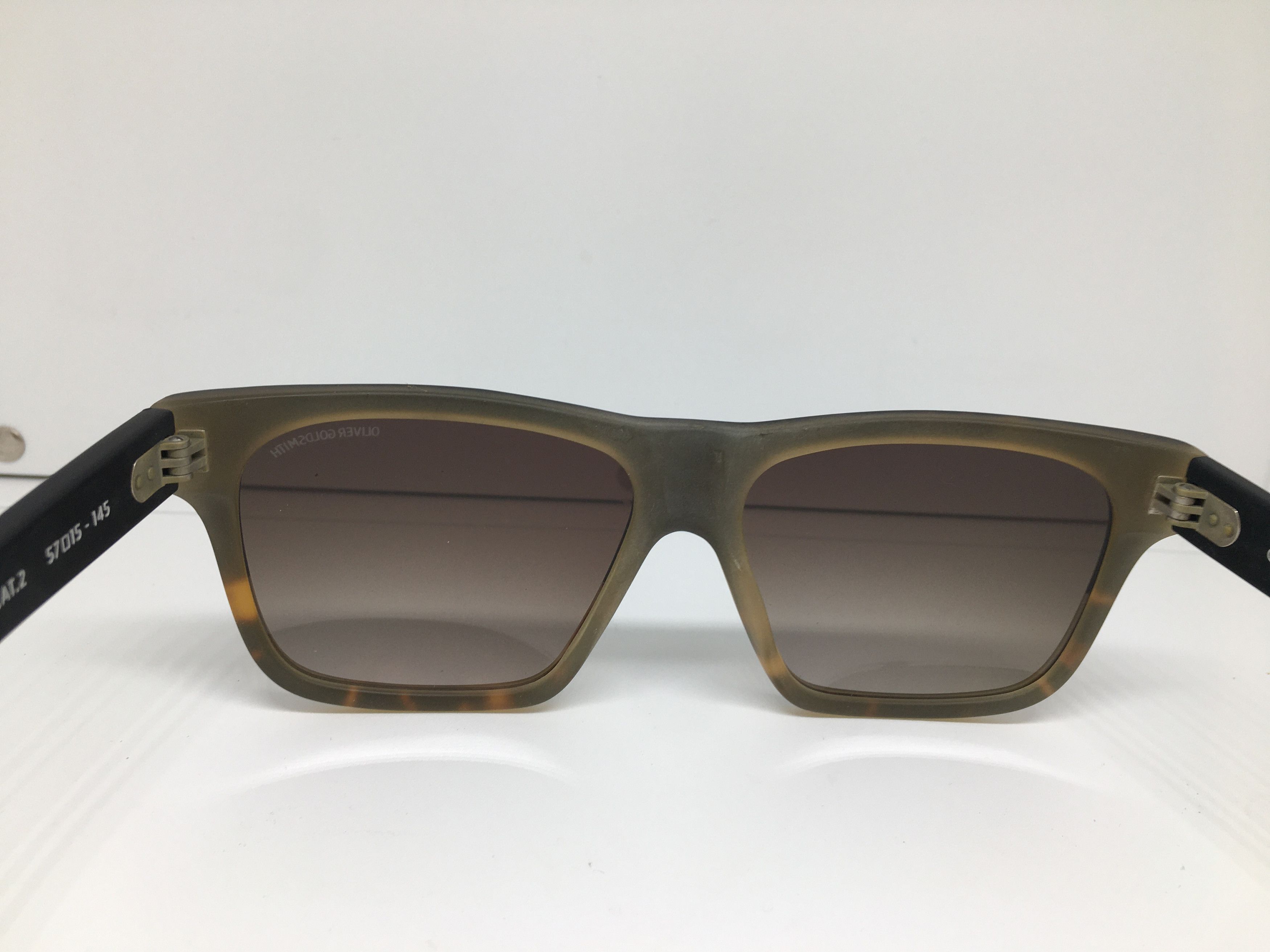 Other Oliver Gold Smith Matte Tortoise Split Sunglasses Frame Size ONE SIZE - 5 Thumbnail