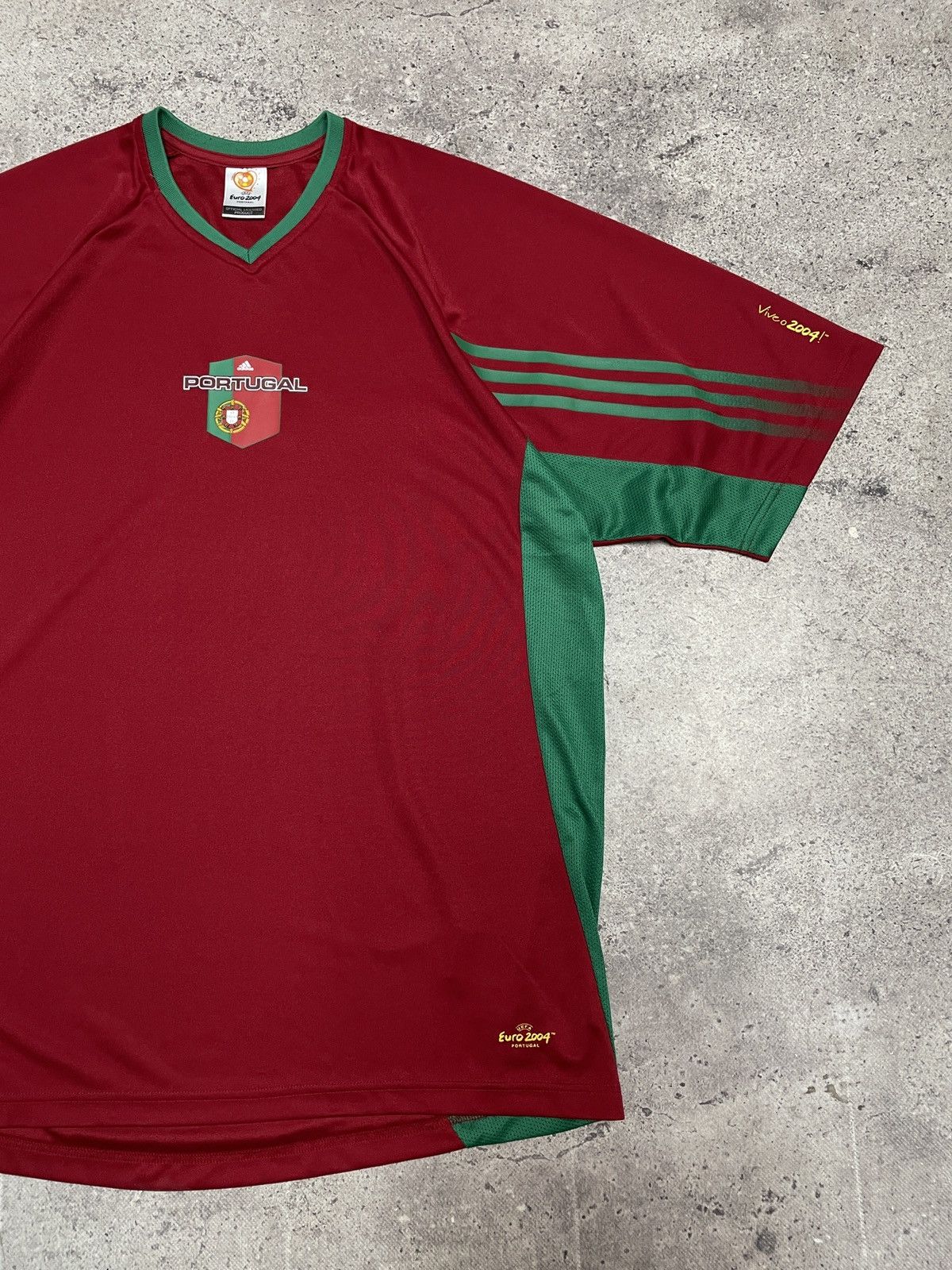 Nike × Vintage Vintage Euro 2004 Adidas Portugal Soccer Jersey Tee Size US L / EU 52-54 / 3 - 3 Thumbnail