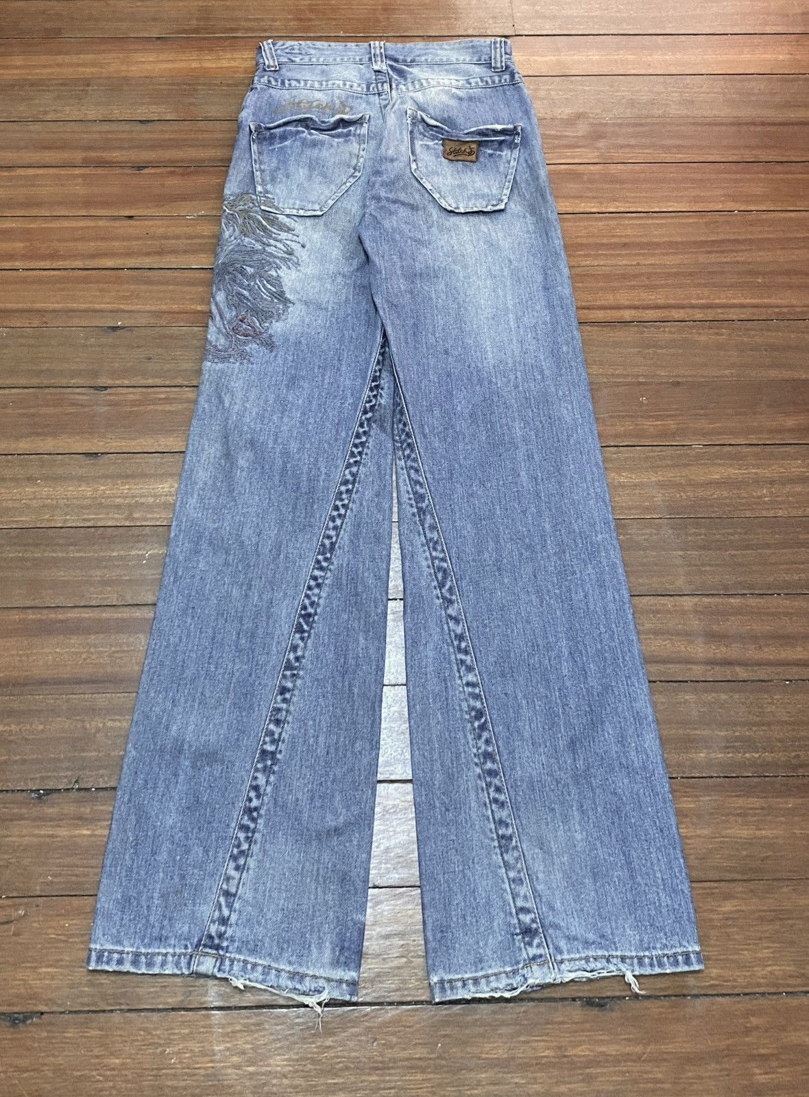 Japanese Brand × Vintage Very Rare Vintage Japanese Brand Stech’s Sukajan Jeans 1990s Size US 30 / EU 46 - 2 Thumbnail