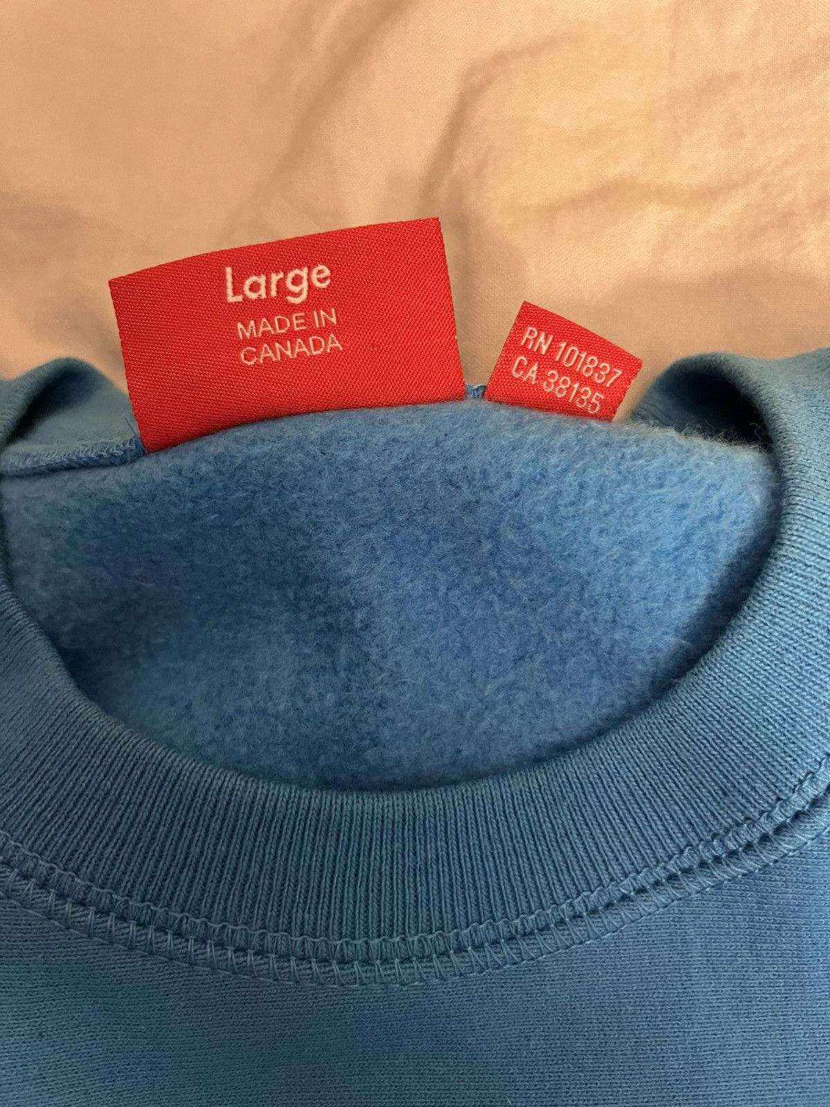 Supreme Supreme bright royal blue box logo crewneck Size US L / EU 52-54 / 3 - 4 Thumbnail