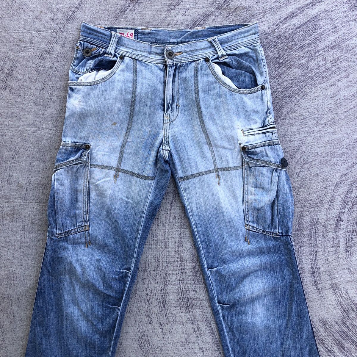 Jean Faded Cargo Denim Levis 502 Multipocket Tactical Pant Size US 30 / EU 46 - 2 Thumbnail