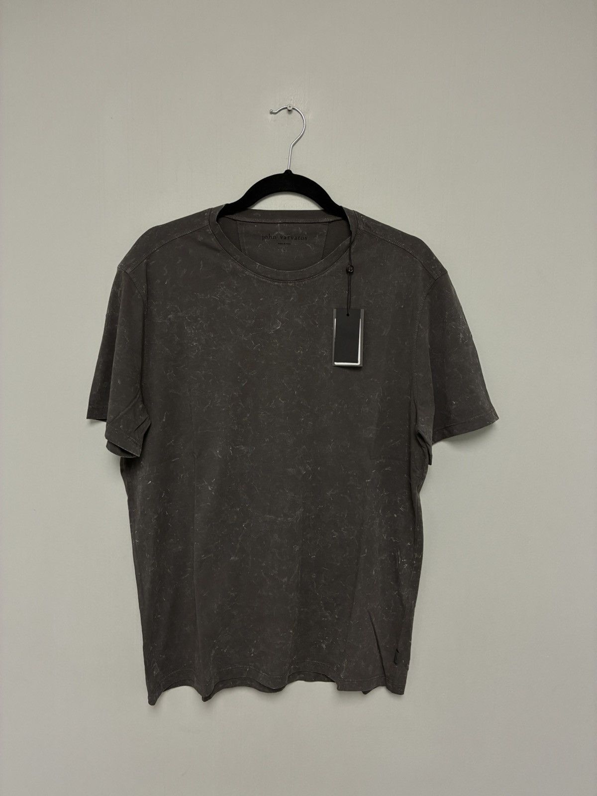 John Varvatos Grey Abstract Marble Cotton tee Size large Size US L / EU 52-54 / 3 - 1 Thumbnail