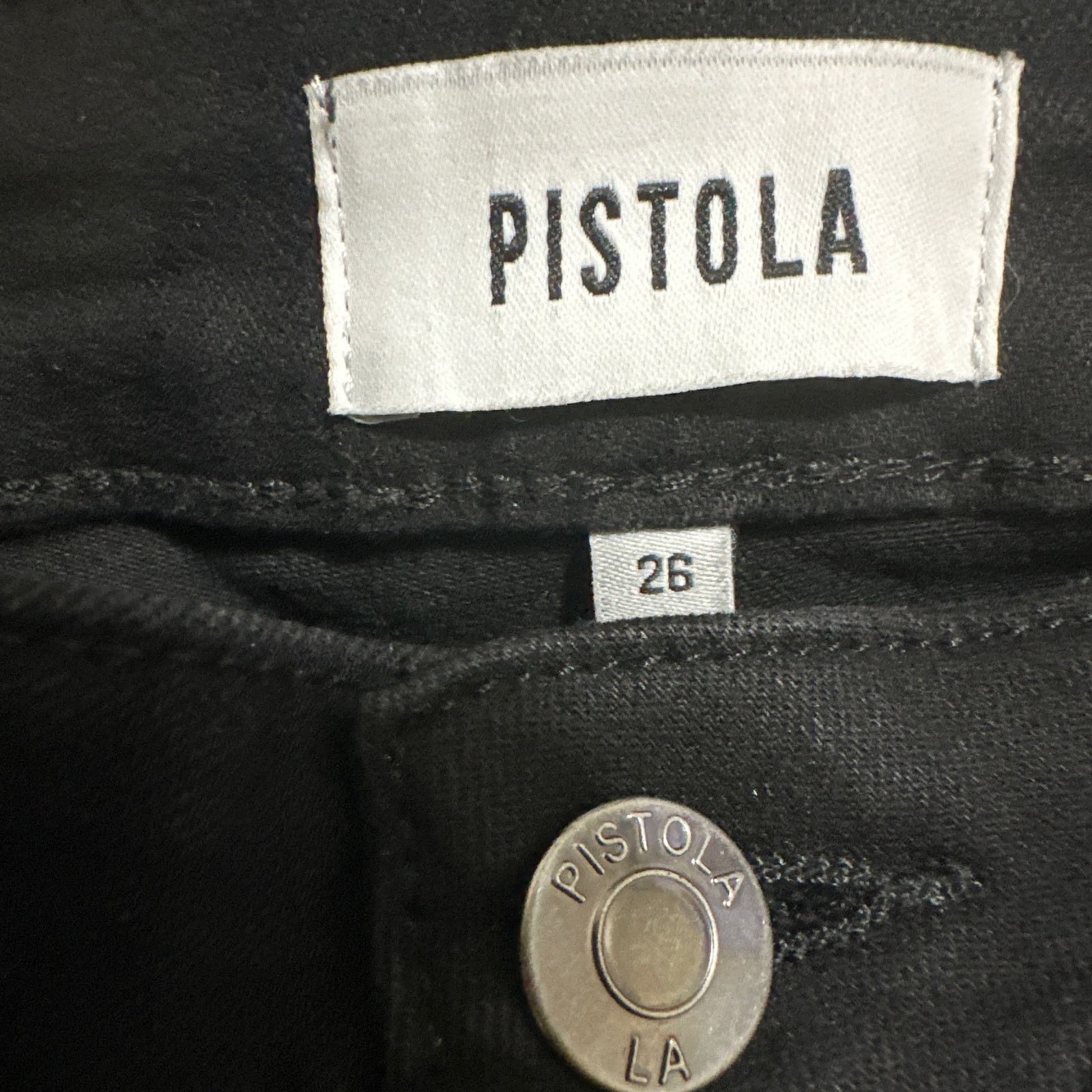 Pistola Pistola black skinny stretched ankle jeans size 26 Size 28" / US 6 / IT 42 - 3 Thumbnail