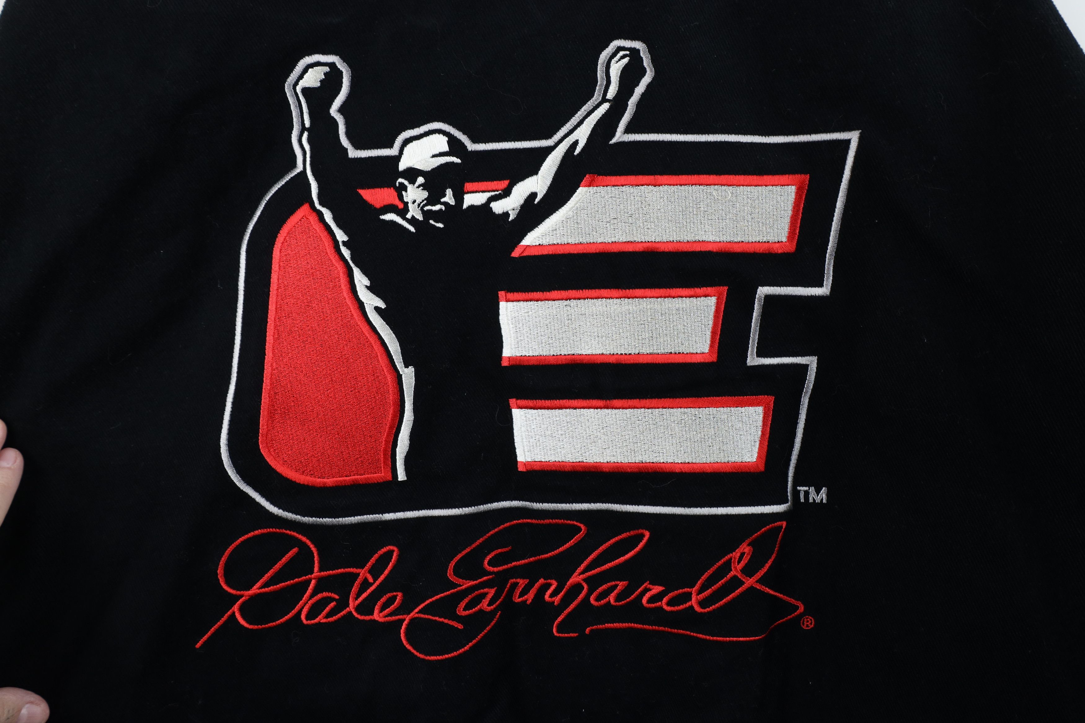 Vintage Vintage 90s NASCAR Earnhardt Racing Pit Crew Jacket Black Size US XL / EU 56 / 4 - 14 Thumbnail