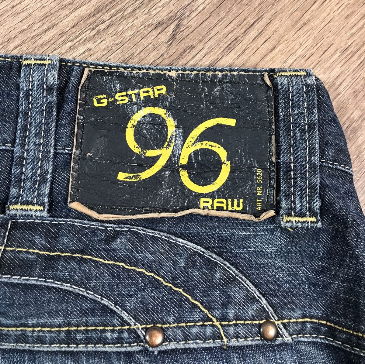 G-Star × Vintage Vintage G Star Raw Distressed Jeans Size US 33 - 18 Thumbnail