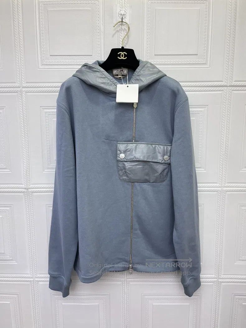 Hermes Hermes Patched Hooded Sweatshirt Size US S / EU 44-46 / 1 - 1 Thumbnail