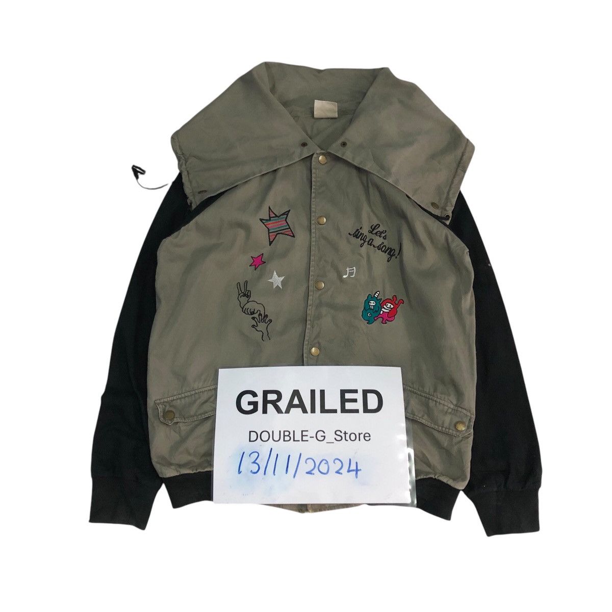 Japanese Brand × Vintage 📌Vintage Bomber Jacket Hoodie Scolar Big Logo Size US M / EU 48-50 / 2 - 1 Thumbnail