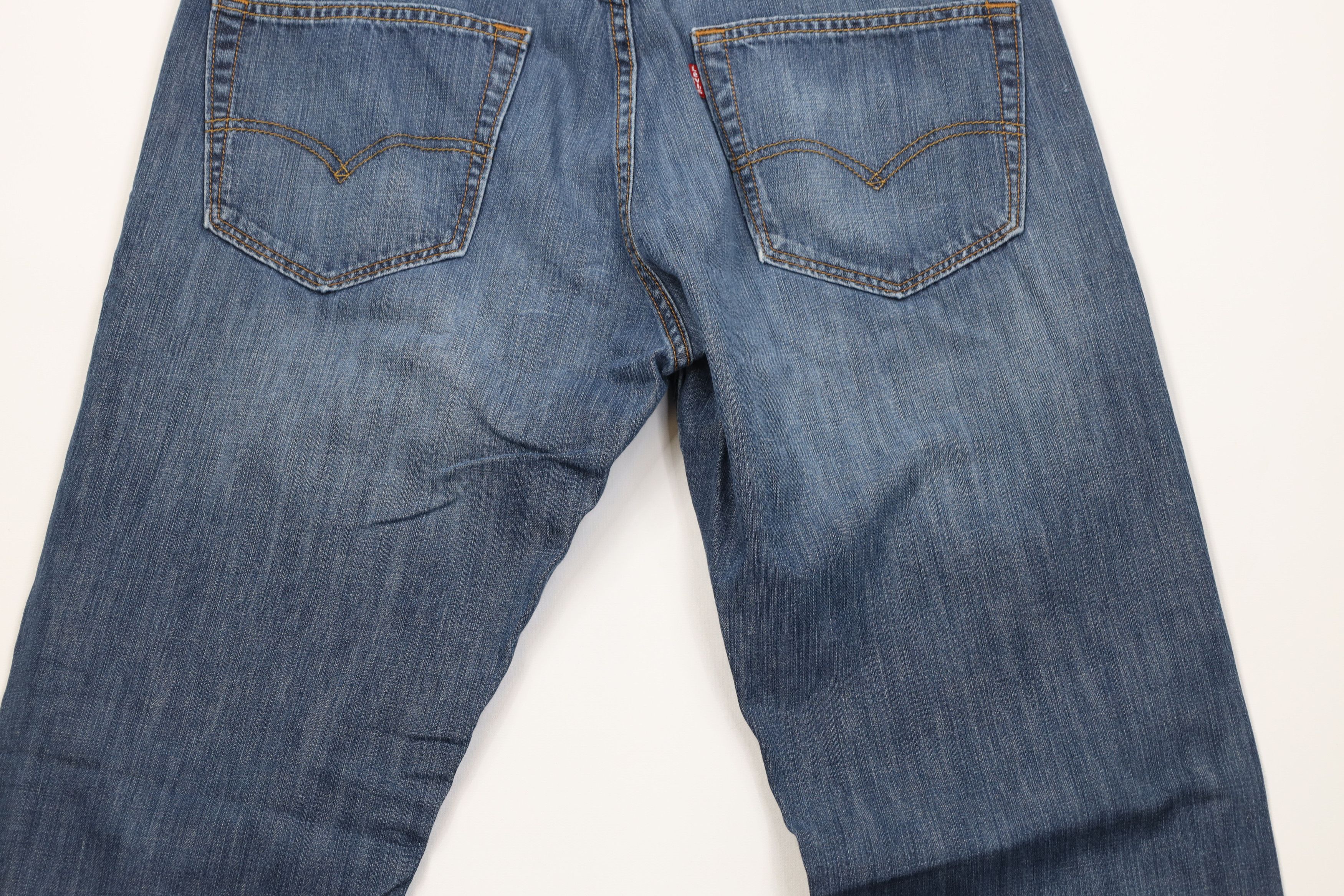 Levi's Vintage Y2K Levis 527 Slim Wide Leg Bootcut Denim Jeans Blue Size US 34 / EU 50 - 12 Thumbnail