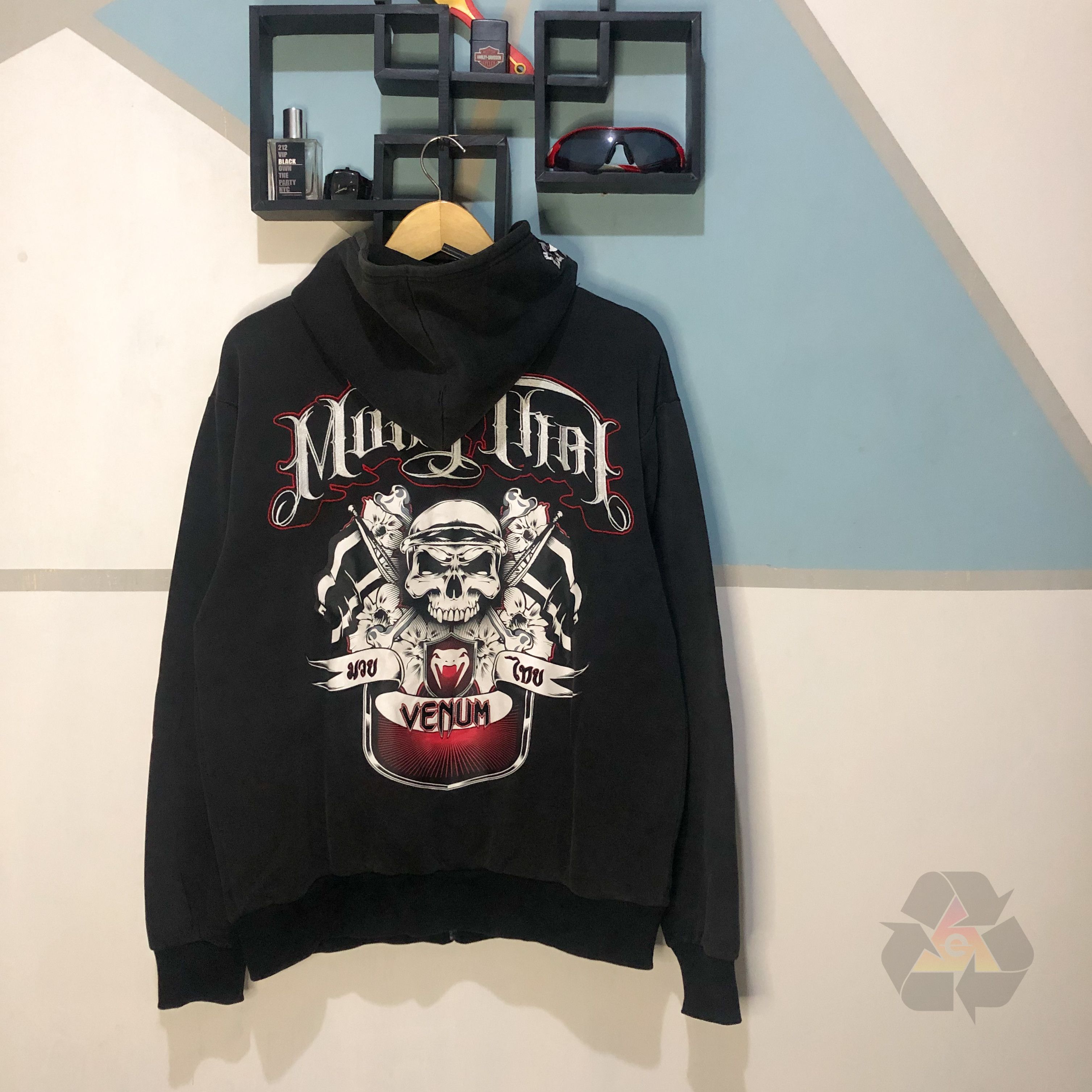 UFC × Vintage Venum Zip-Up Muay Thai Embroidered Y2K Size US L / EU 52-54 / 3 - 1 Thumbnail