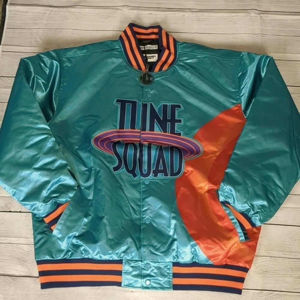 image of Headgear Classics Tune Squad Lebron James Jacket Size 3Xl in Orange, Men's