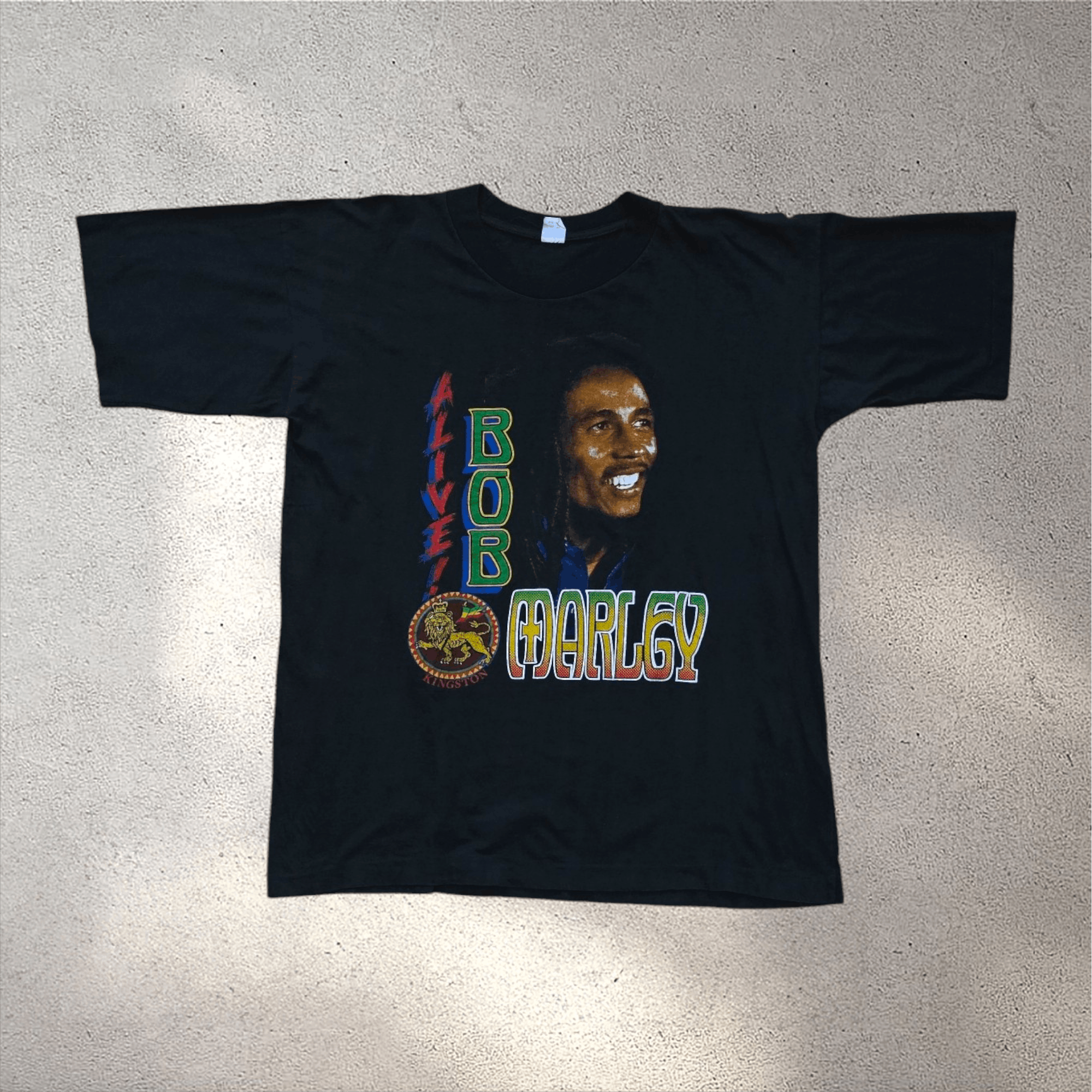 Bob Marley × Vintage Bob Marley Alive 90's Tee Size US XL / EU 56 / 4 - 1 Thumbnail