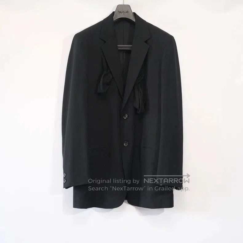 Yohji Yamamoto Yohji Yamamoto 06AW Silk Ribbon Blazer. Size US M / EU 48-50 / 2 - 1 Thumbnail
