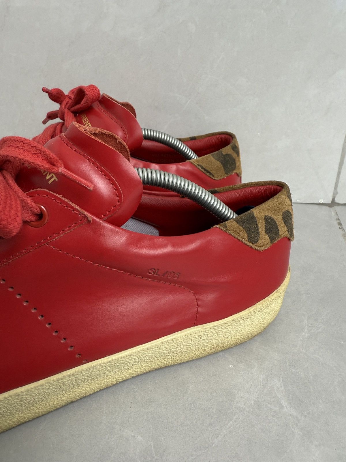 Saint Laurent Paris 🔥hedi slimane Court classic trainers Size US 8 / EU 41 - 12 Thumbnail