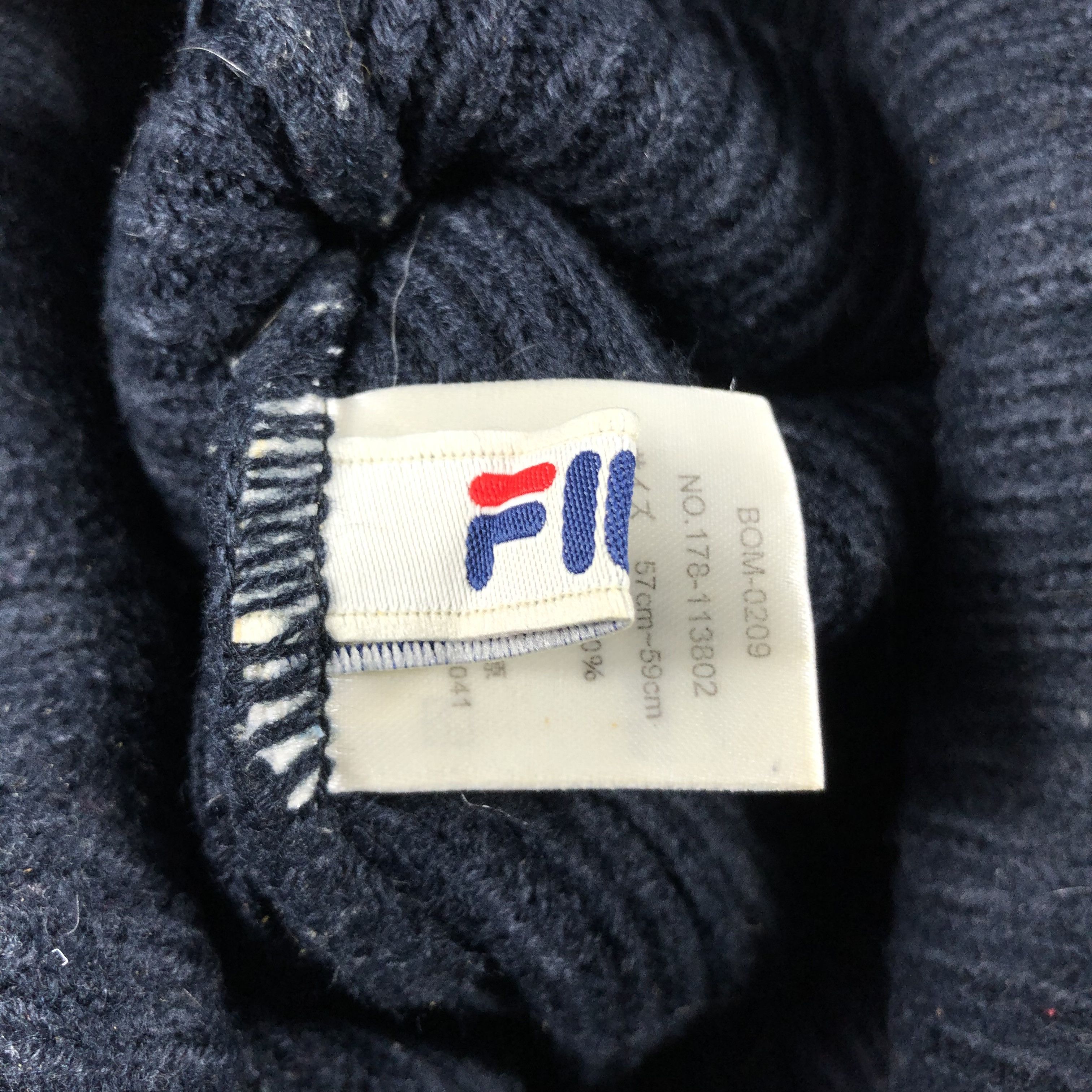 Fila × Vintage Fila Small Logo Beanie Snow Hat Snow Cap -D1112 Size ONE SIZE - 7 Thumbnail