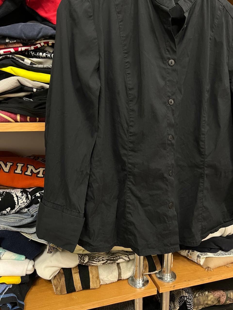 Japanese Brand × Sarah Pacini Sarah Pacini Vintage Luxury Black Basic Shirt Size M / US 6-8 / IT 42-44 - 5 Thumbnail