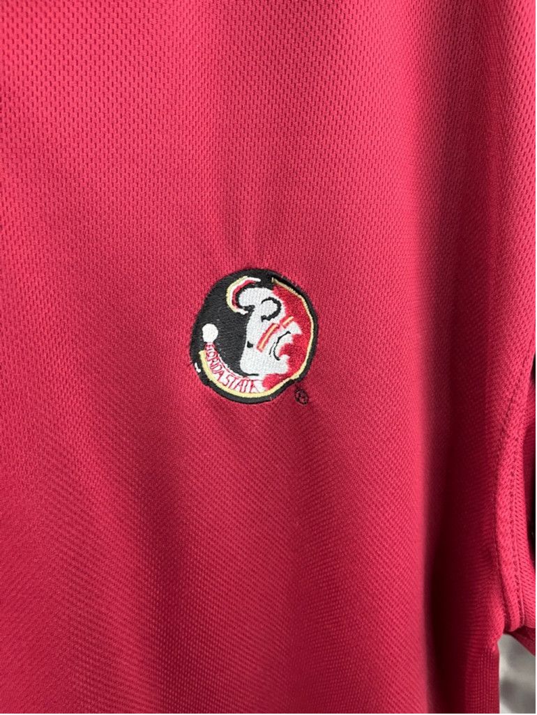 J. America FSU Florida State University Polo Shirt XL Garnet&Gold Logo Size US XL / EU 56 / 4 - 7 Thumbnail