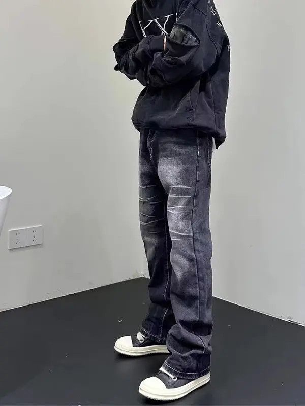 Japanese Brand Vintage Street Skateboarding Washed Faded Black Jeans Size US 30 / EU 46 - 4 Thumbnail