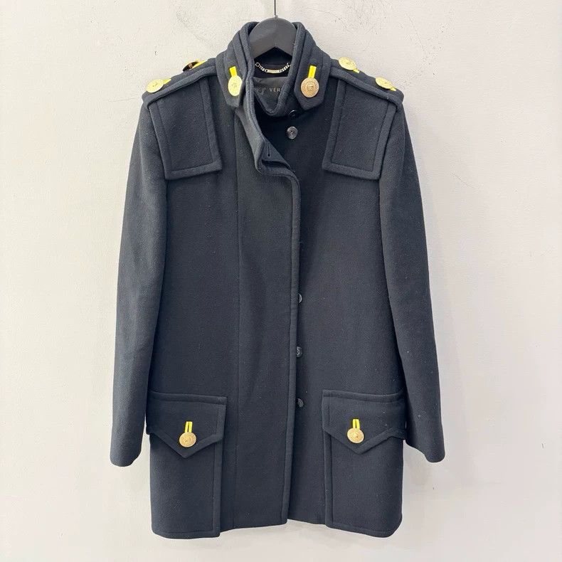 Versace Versace Medusa Gold Button Wool Coat - dmc Size US XL / EU 56 / 4 - 1 Thumbnail