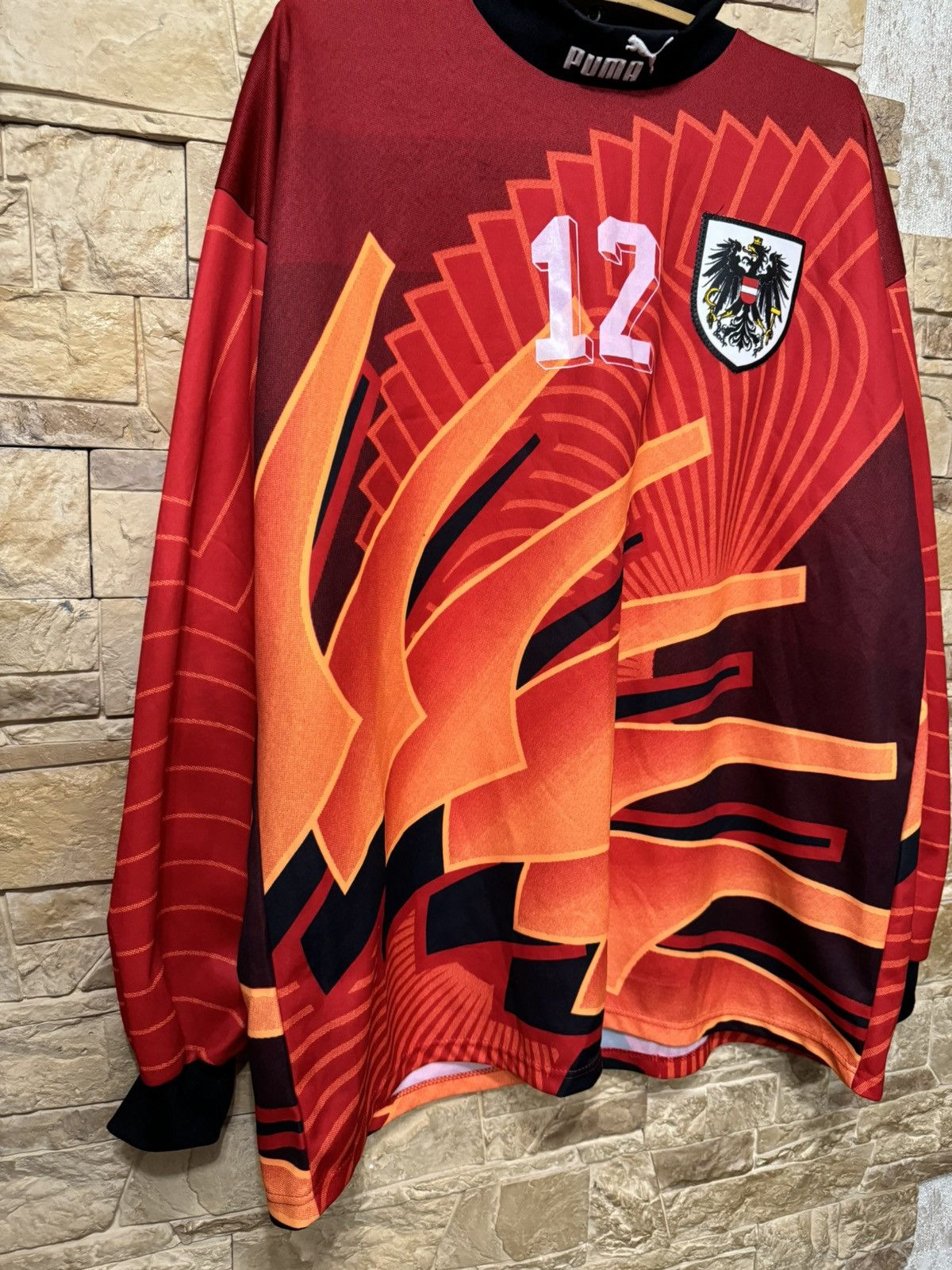Puma × Vintage Puma Austria 90s goalkeeper jersey #12 vintage Size US XL / EU 56 / 4 - 5 Thumbnail