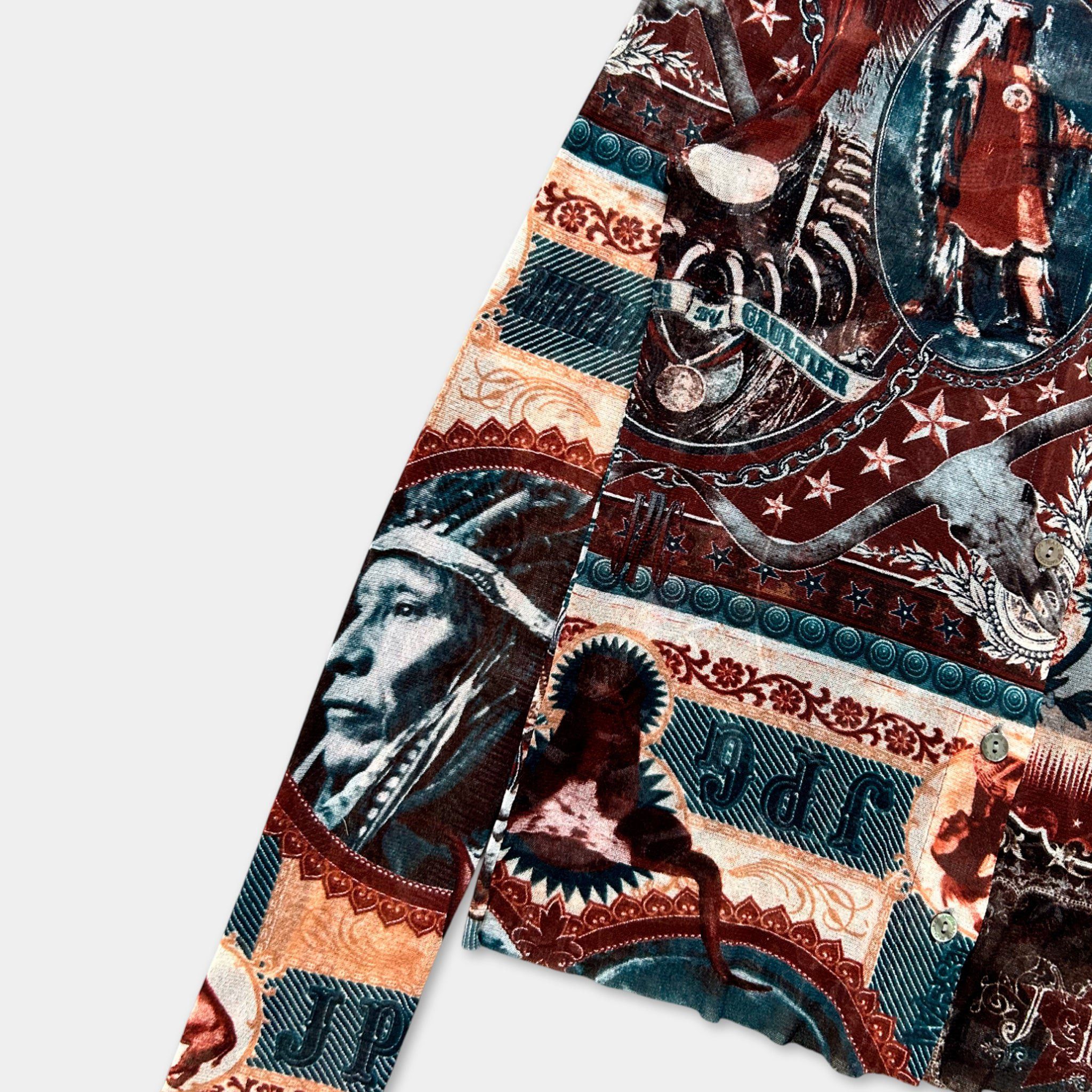 Jean Paul Gaultier Jean Paul Gaultier 1998 Native American Print Shirt Size US M / EU 48-50 / 2 - 3 Thumbnail