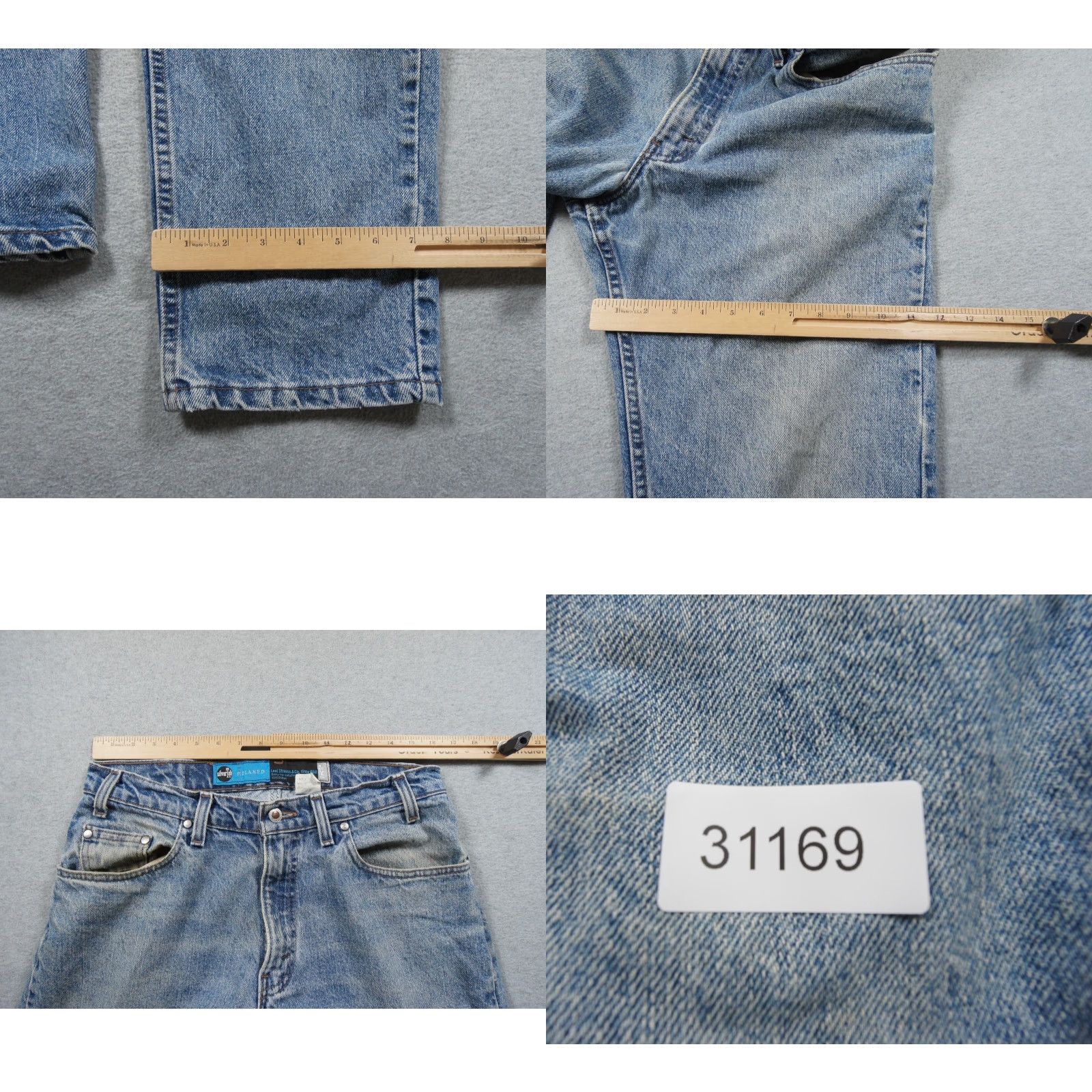 Levi's VINTAGE Levi's Silvertab Jeans Mens 33x30 Blue Denim Relaxed Fit 90s USA Jeans Mens 33x30 Blue Denim Size US 33 - 9 Thumbnail