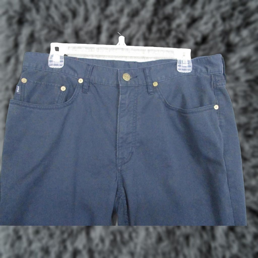 Polo Ralph Lauren Polo Ralph Lauren Jeans Mens 32x32 Navy Blue Stretch 5-Pocket Twill Pants Size US XS / EU 42 / 0 - 1 Thumbnail