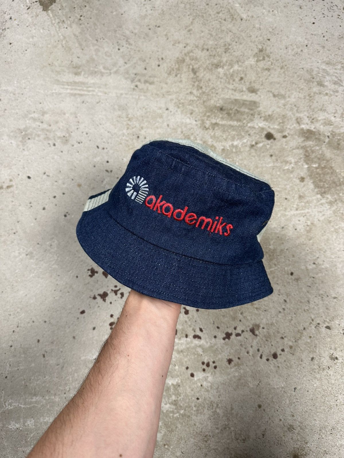 Akademiks × Vintage Vintage Y2K Akademiks Blue Jeans Denim Bucket Hat rap hiphop Size ONE SIZE - 1 Thumbnail
