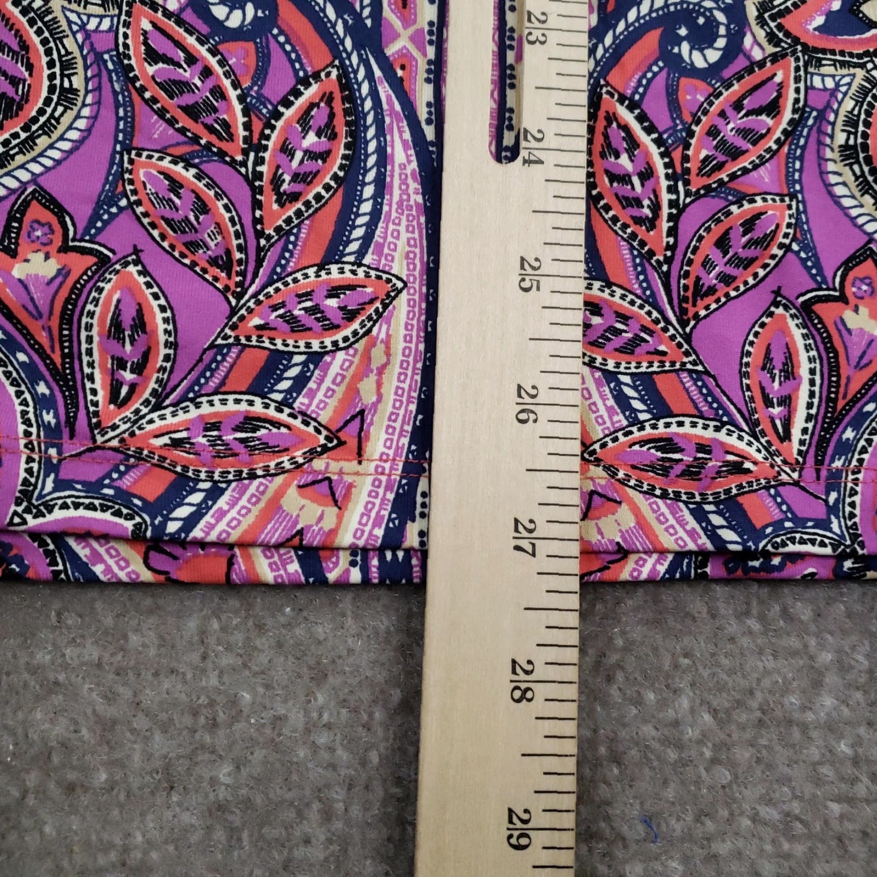 J.McLaughlin J. McLaughlin Tunic Shirt Women Medium Pink Navy Paisley Print 3/4 Sleeve Stretch Blouse Size M / US 6-8 / IT 42-44 - 4 Thumbnail