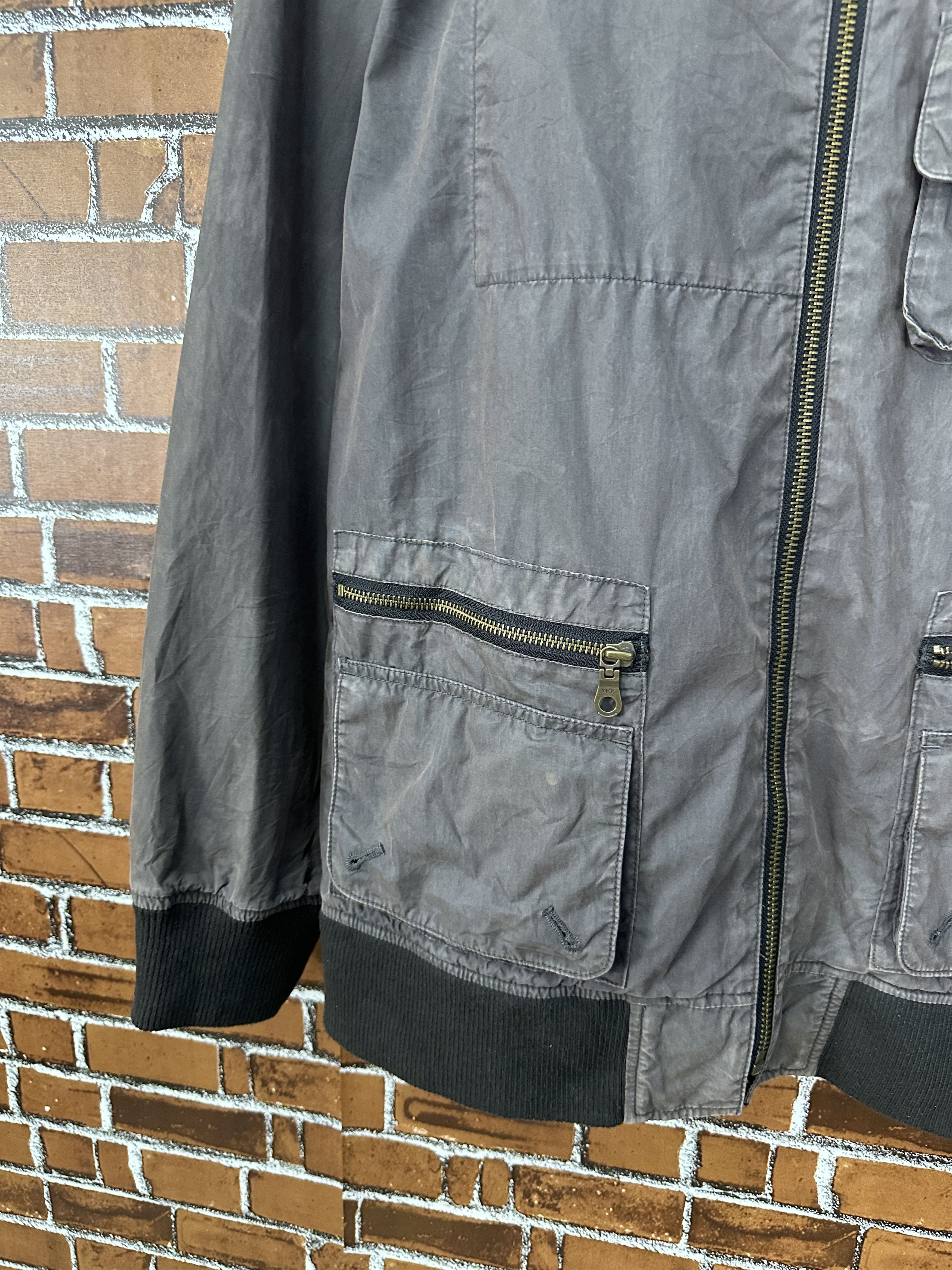 Beams Plus Beams Grey Wax Cargo Bomber Jacket Z330 Size US L / EU 52-54 / 3 - 2 Thumbnail