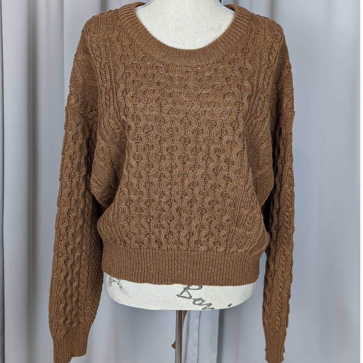 Other Beige Botany Cable Knit Wool Blend Sweater Brown Size Small Size S / US 4 / IT 40 - 13 Thumbnail