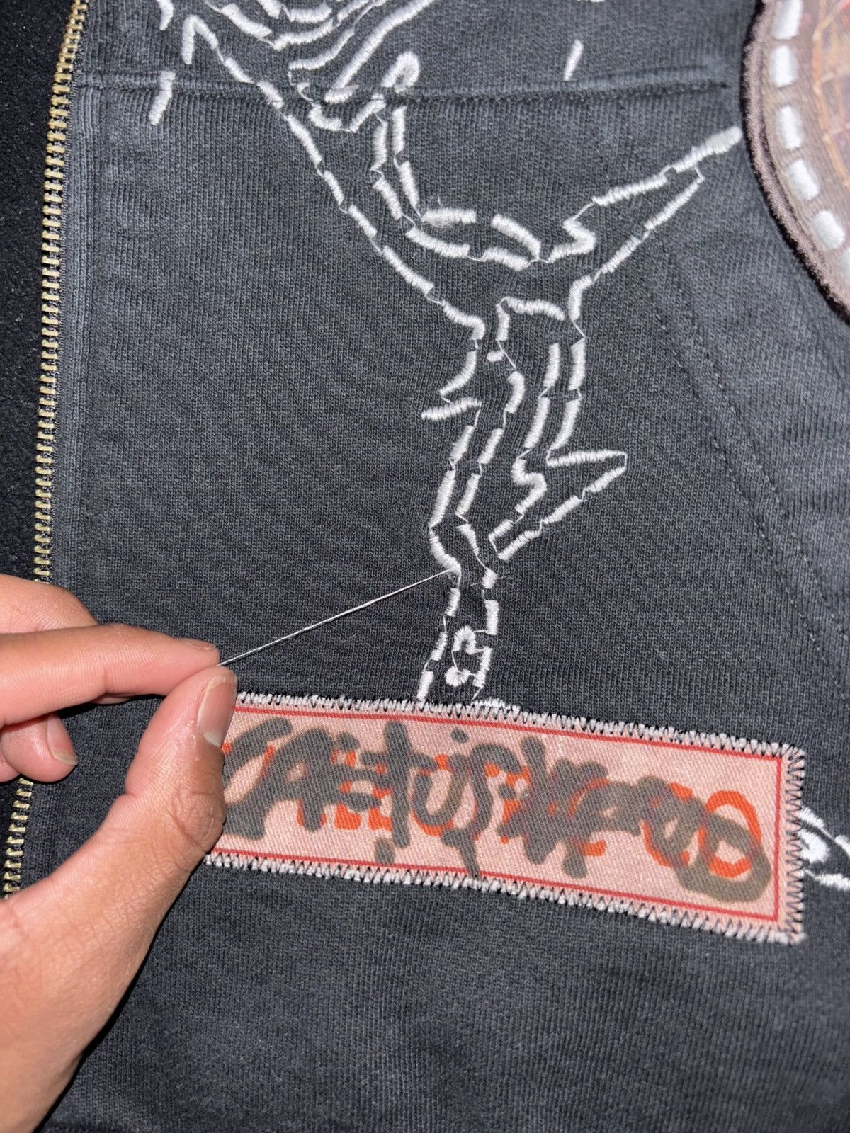 Travis Scott Cactus Jack by Travis Scott Blackout Zip Up Hoodie Size US M / EU 48-50 / 2 - 9 Thumbnail