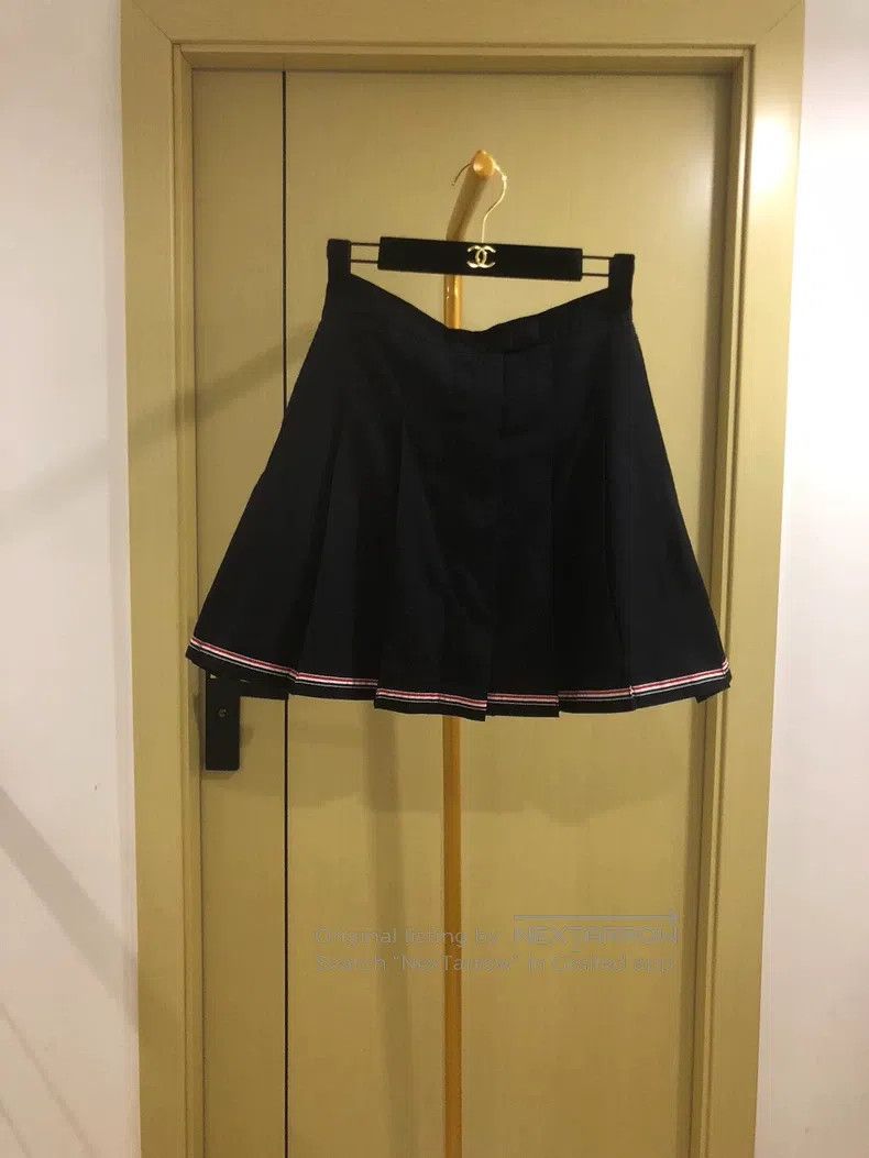 Thom Browne Thom Browne size 1 Navy Blue Pleated Skirt Size 25" / US 0 / IT 36 - 1 Thumbnail