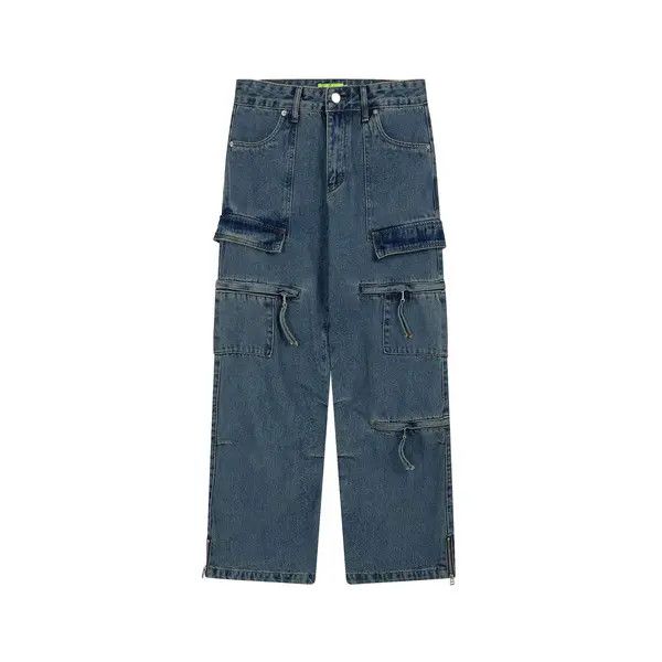 VIBE faded hiphop y2k baggy cargo jeans Size US 32 / EU 48 - 5 Thumbnail