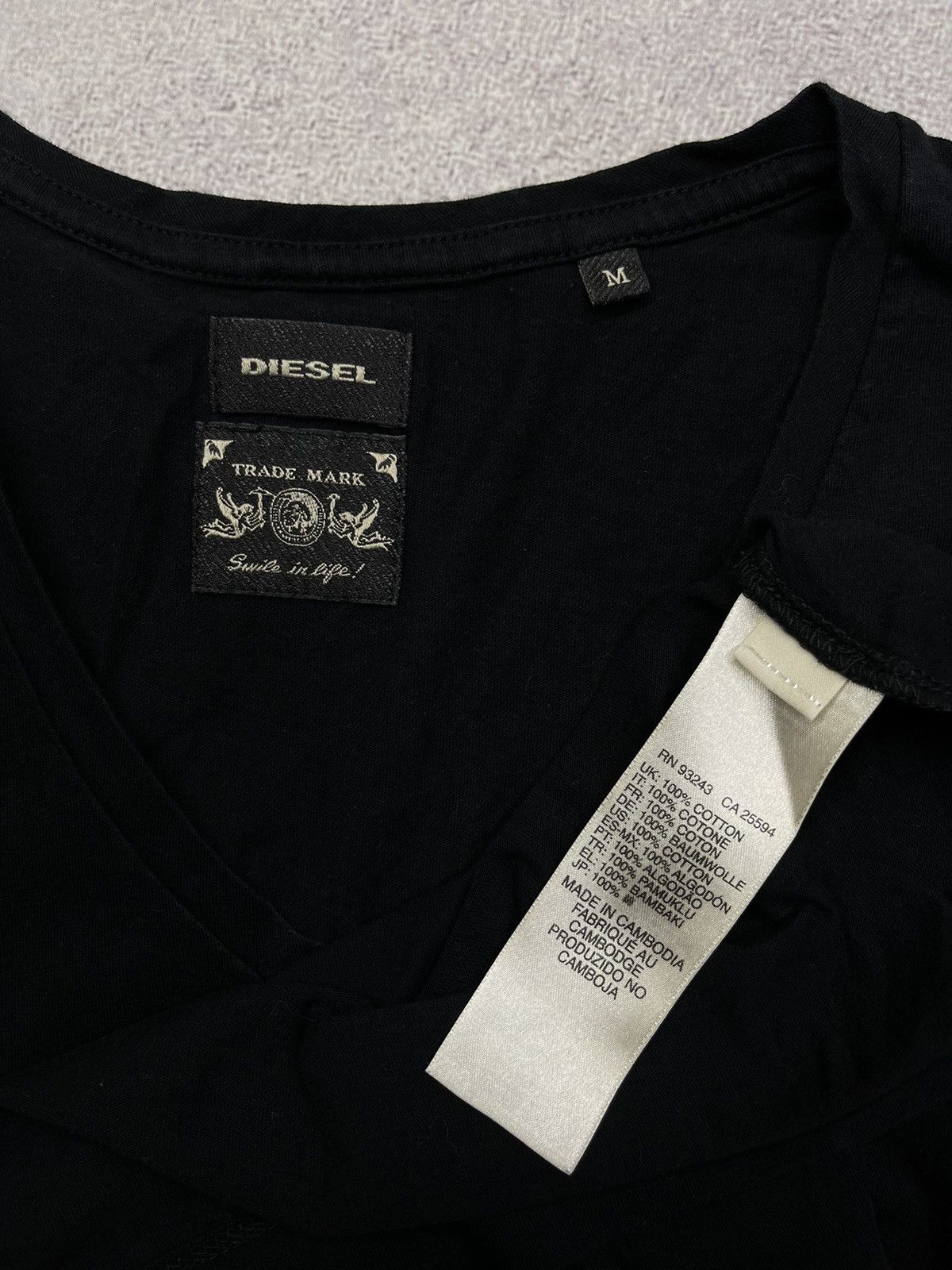 Diesel Mens Diesel Black T Shirt Size M Size US M / EU 48-50 / 2 - 6 Thumbnail